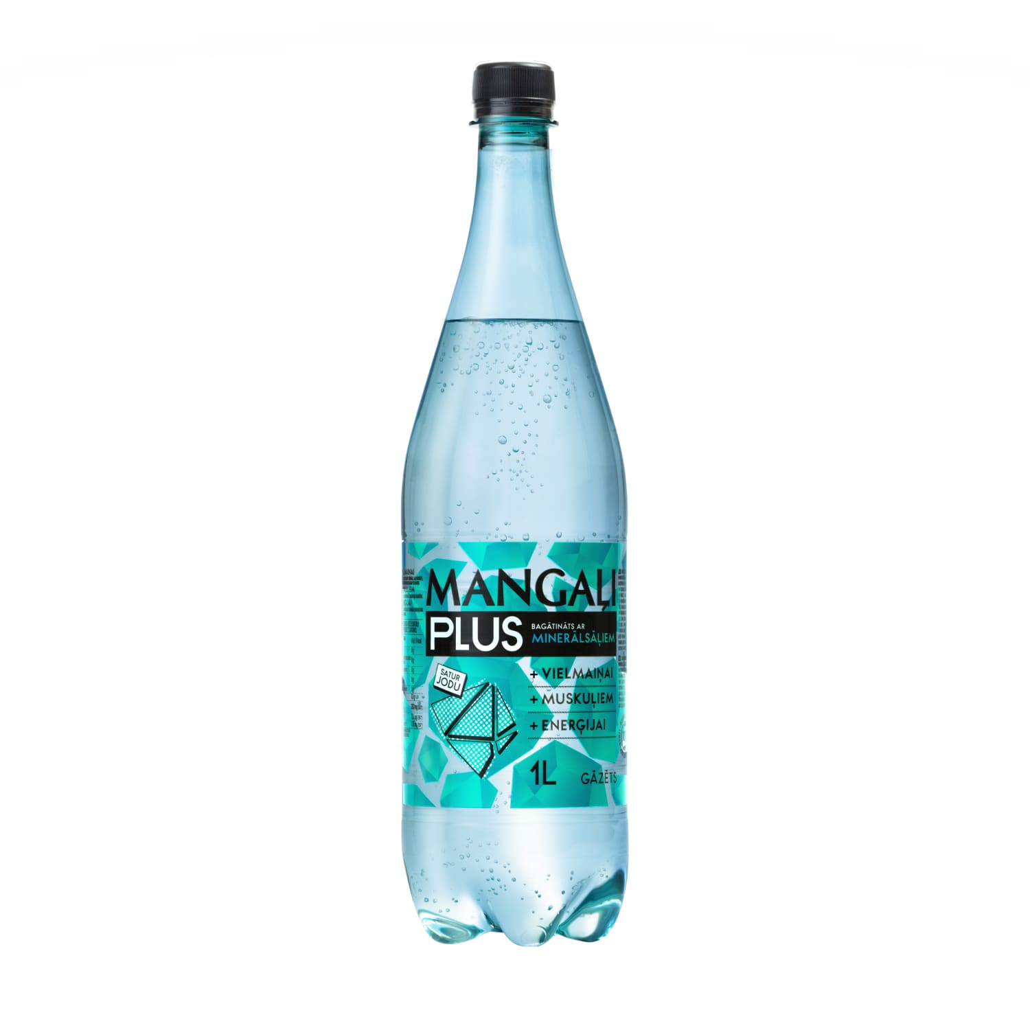 Ūdens Mangaļi Plus ar piev. minerāls. gāz.1l