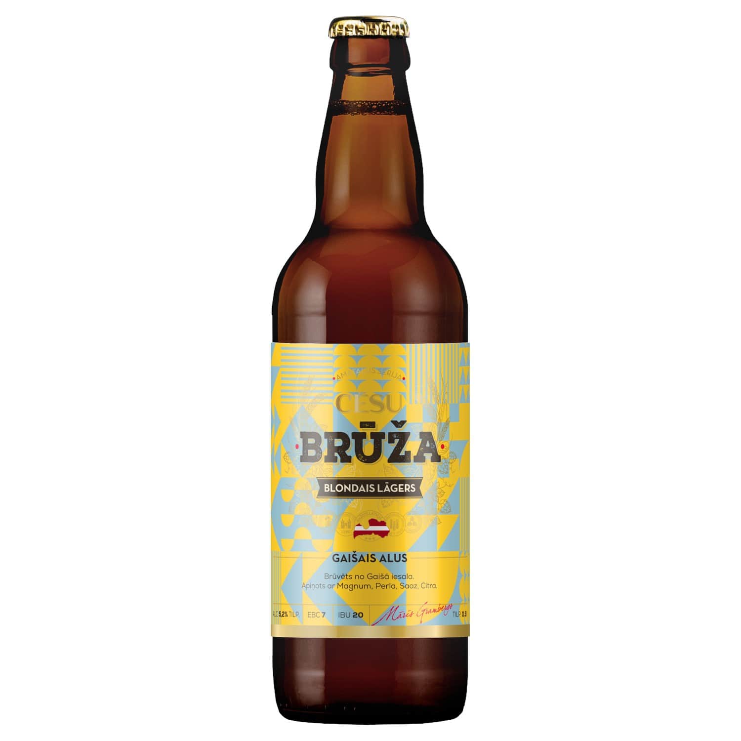 Alus Brūža Blondais Lāgers 5,2% 0,5L