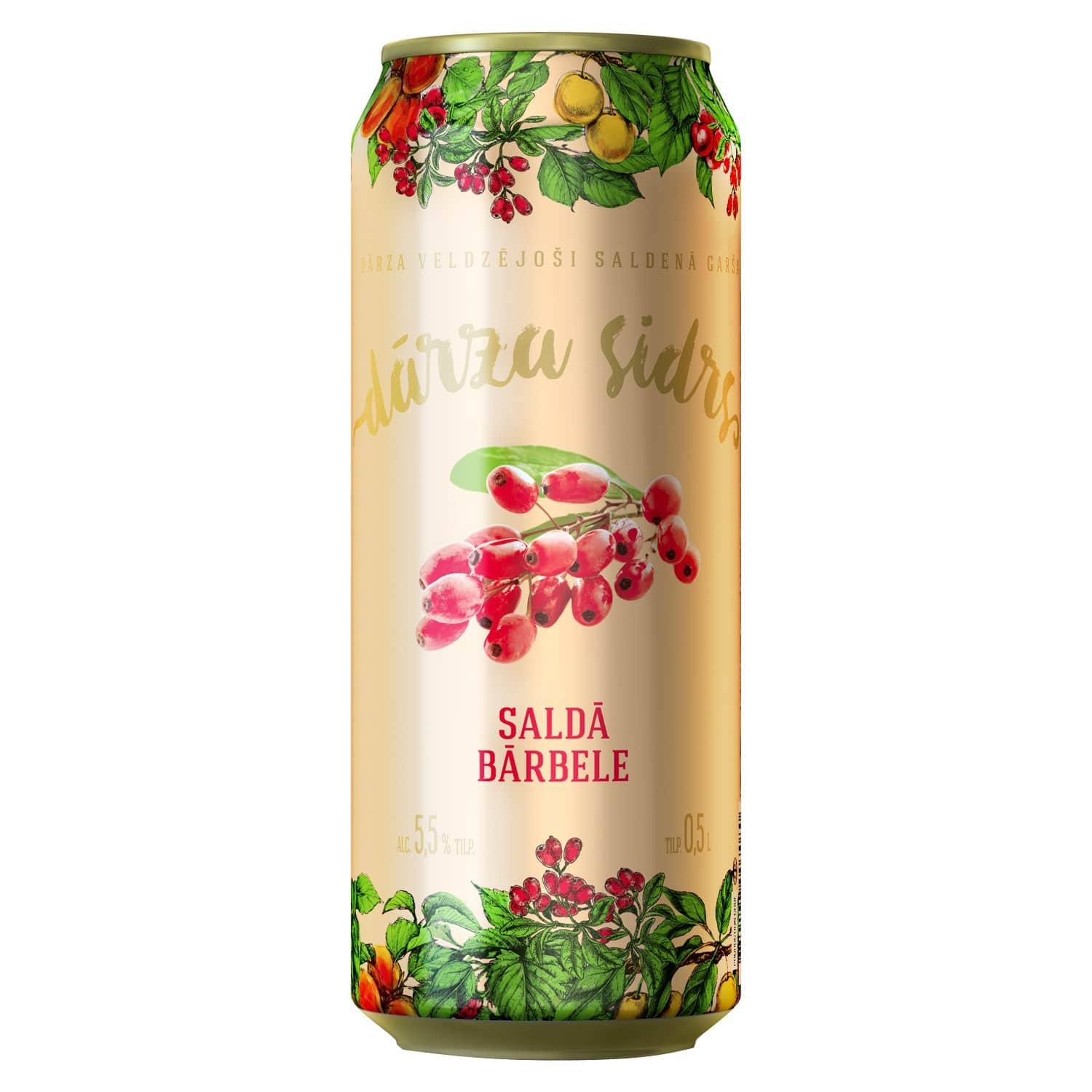 Sidrs Dārza Bārbele 5,5% 0.5l