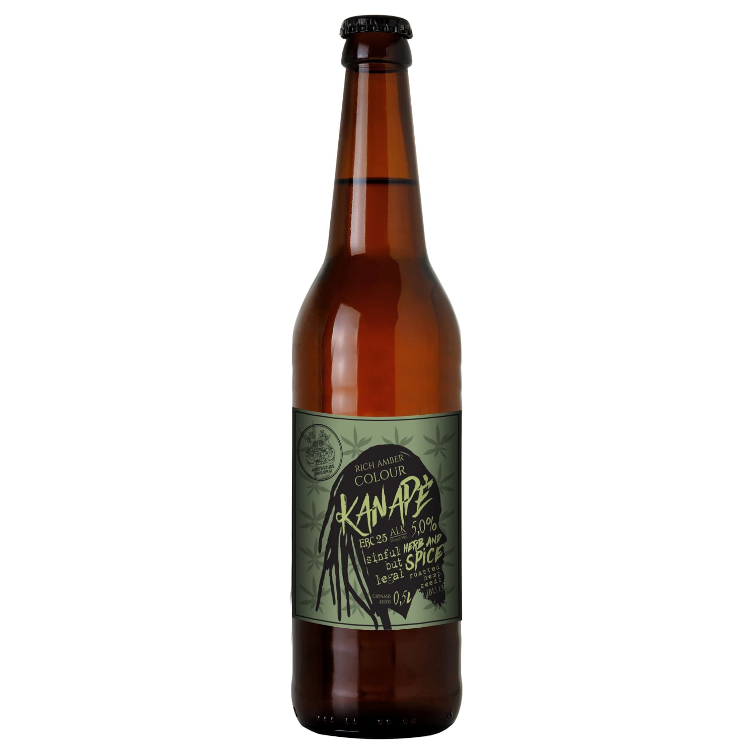 Pusšviesis alus KANAPĖ, 5 %, 0,5 l