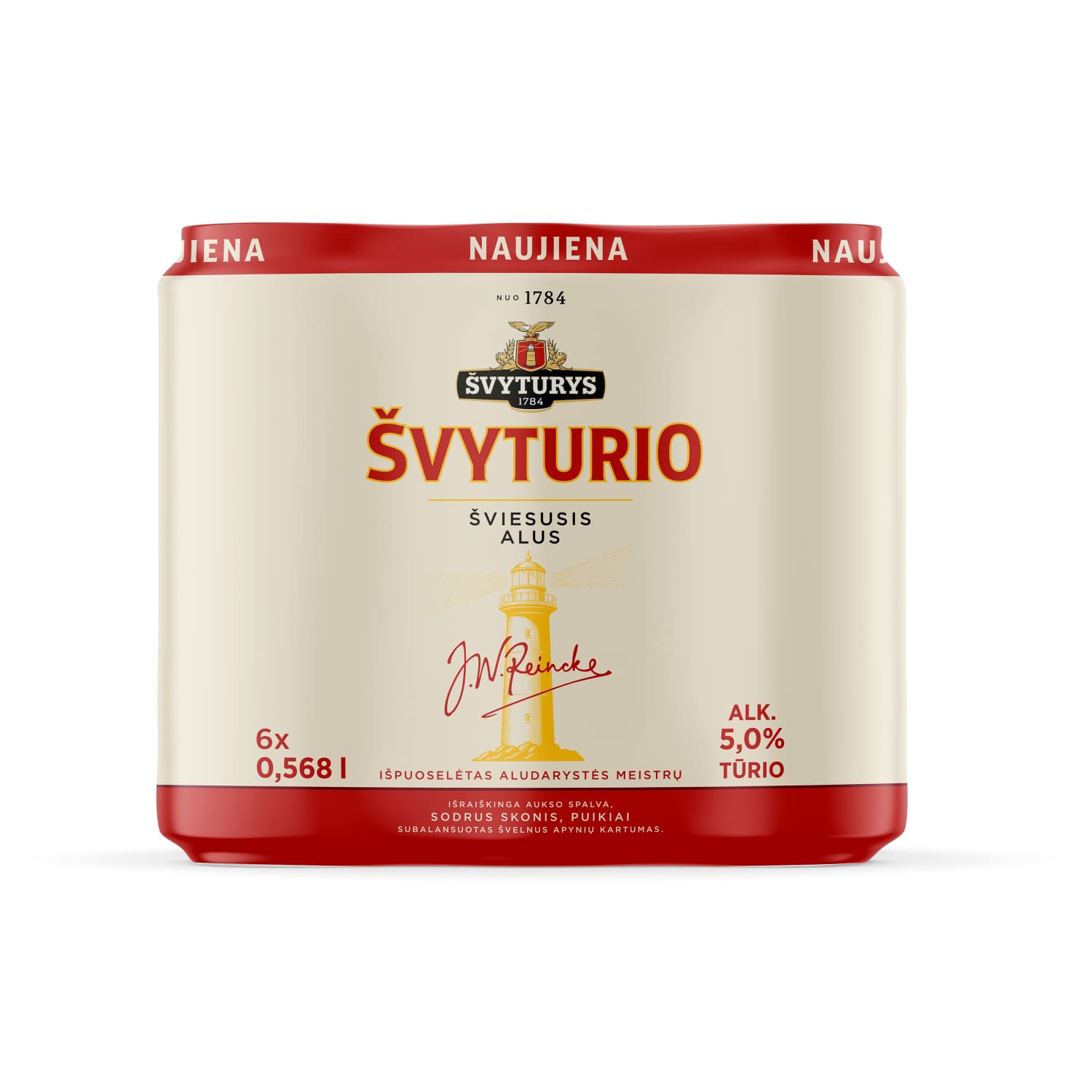 Alus ŠVYTURYS ŠVYTURIO, 5,0 %, 6 x 0,568 l