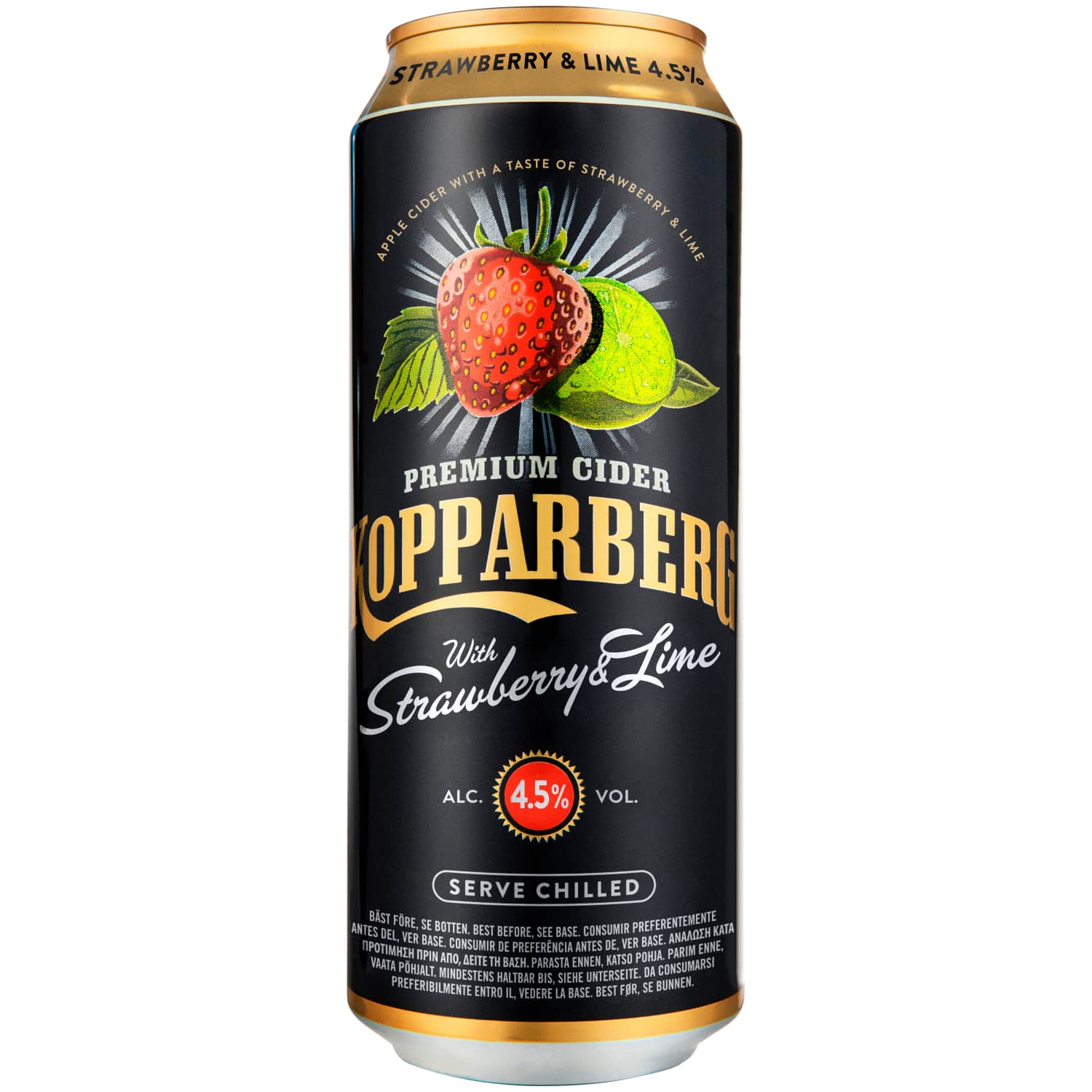 Sid. KOPPARBERG STRAWB. & LIME, 4,5 %, 0,5 l