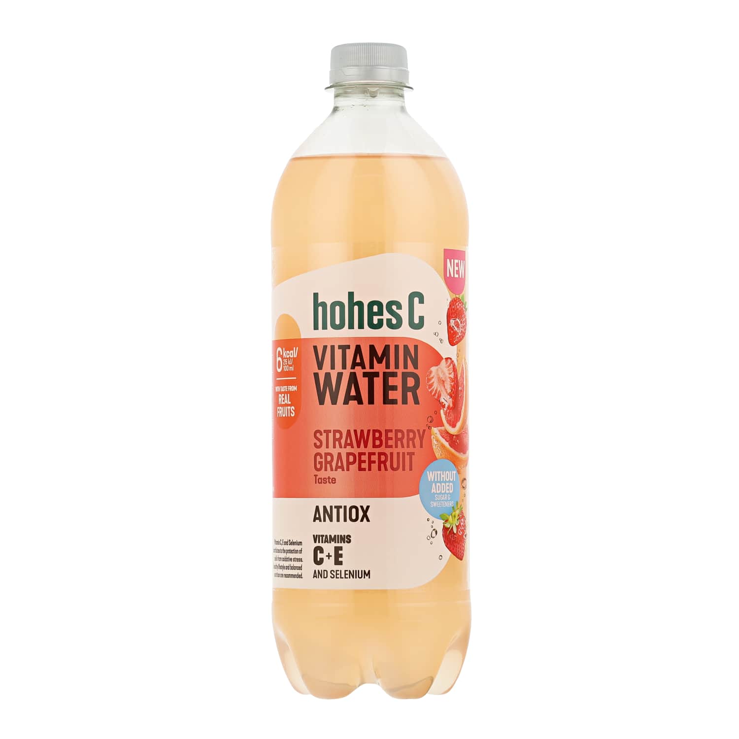 Vanduo STRAWB. GRAP. HOHES C ANTIOX, 0,750 l