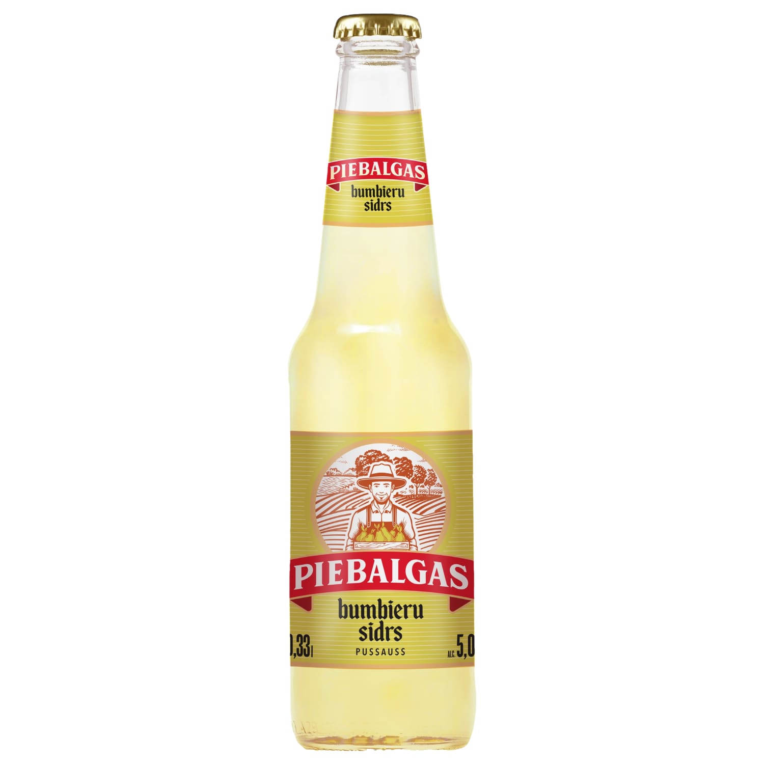Sidrs Piebalgas bumbieru 5% 0,33l