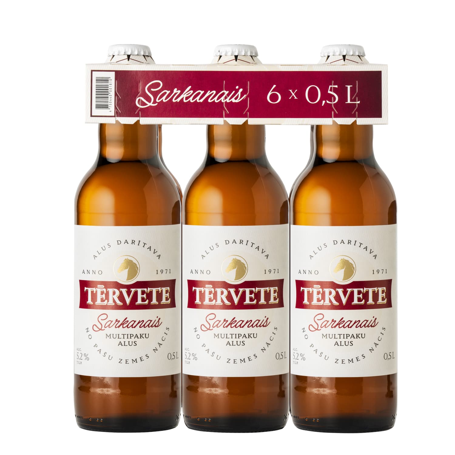 Alus Tērvete Sarkanais 5,2% 6x0,5l