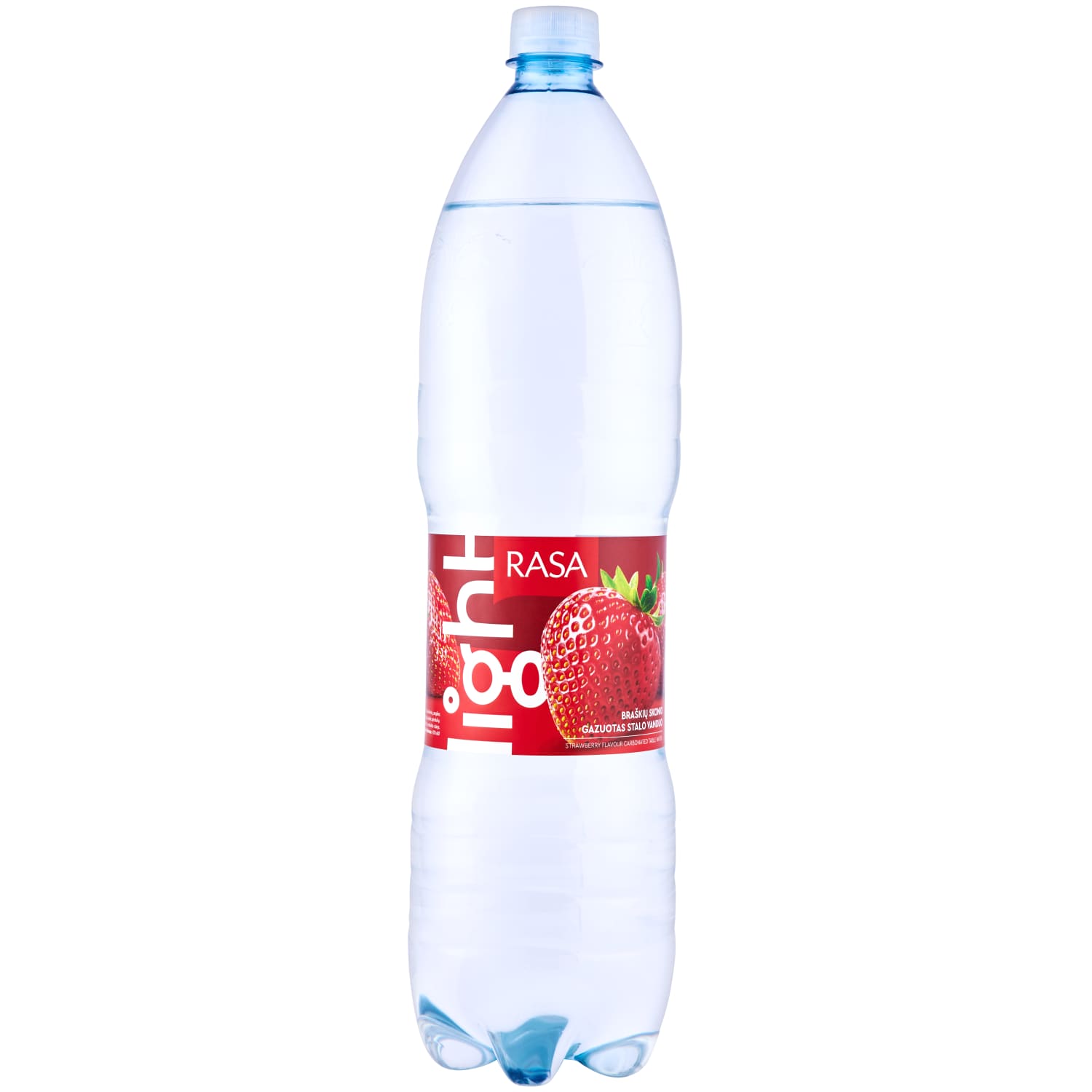 Gaz. braškių skonio vanduo RASA LIGHT, 1,5 l