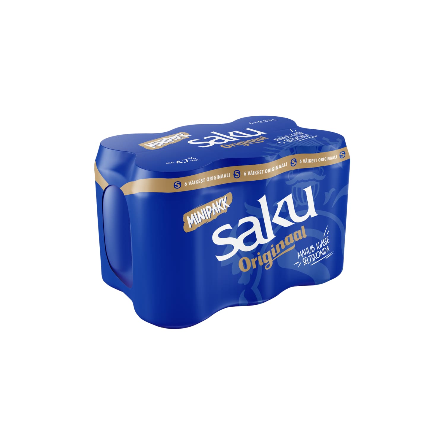 Õlu Saku Originaal 4,7% 0,33l purk 6-pakk