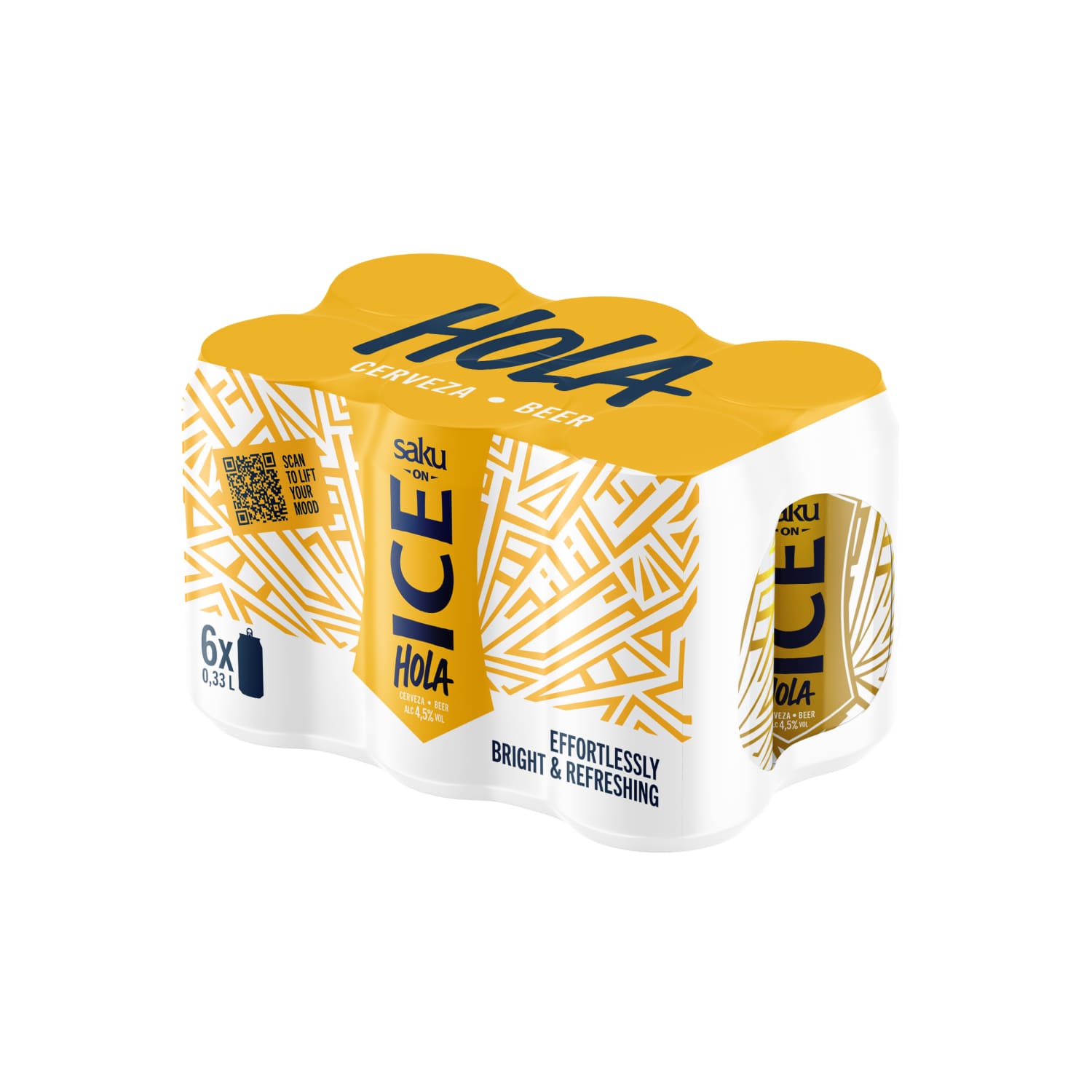 Õlu Saku On Ice Hola 4,5% 0,33l purk 6-pakk