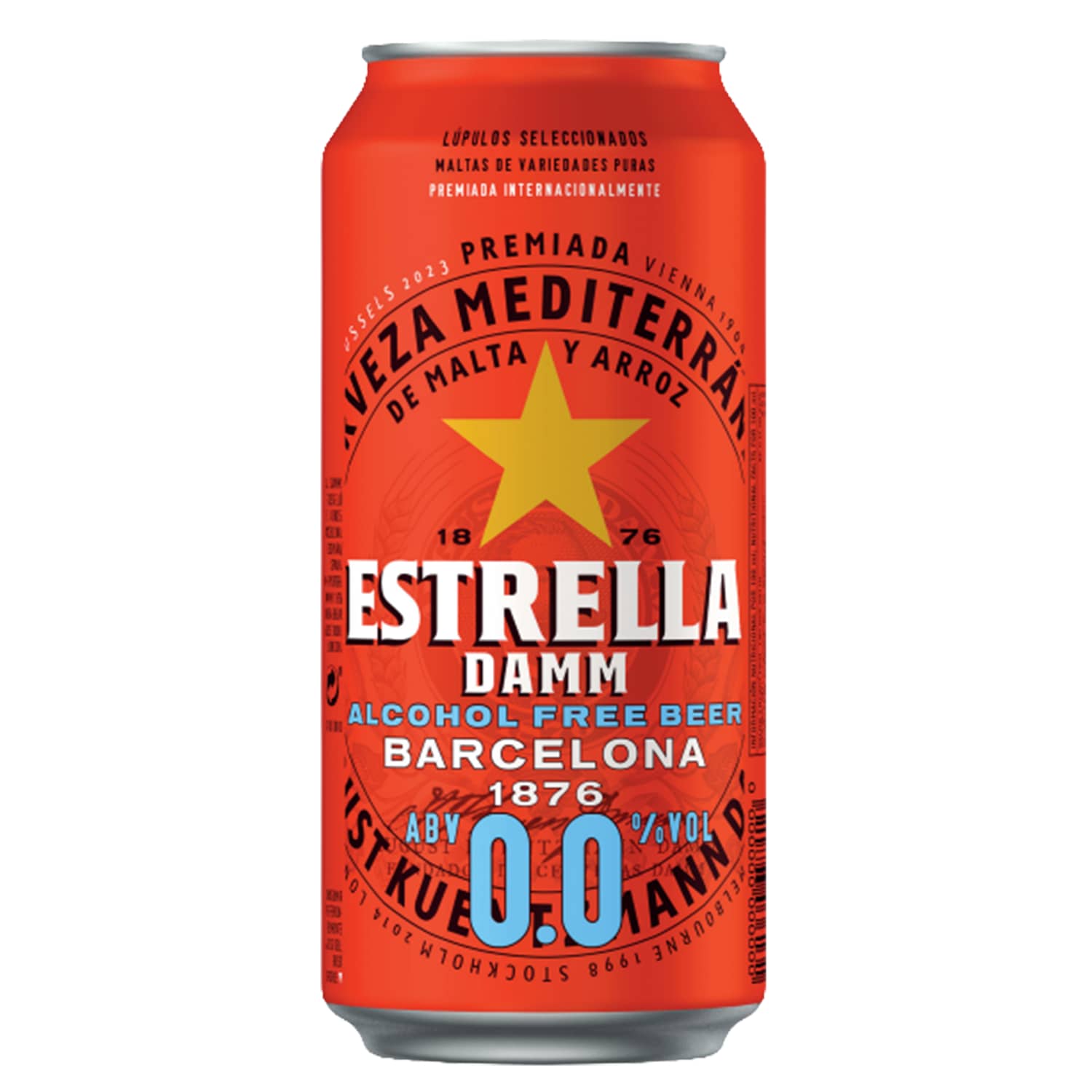 Šviesusis nealk. alus ESTRELLA DAMM, 0,5 l