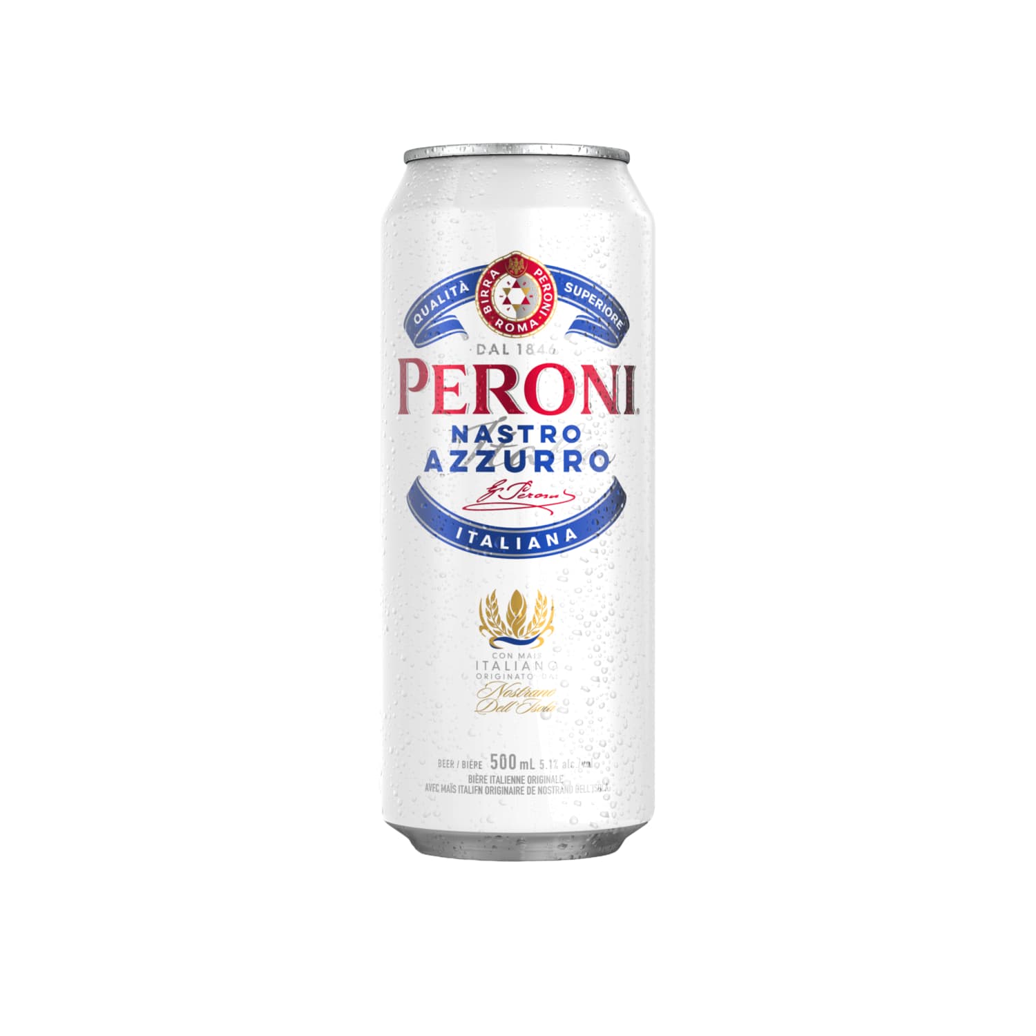 Alus PERONI NASTRO AZZURO, 5 %, 0,5 l