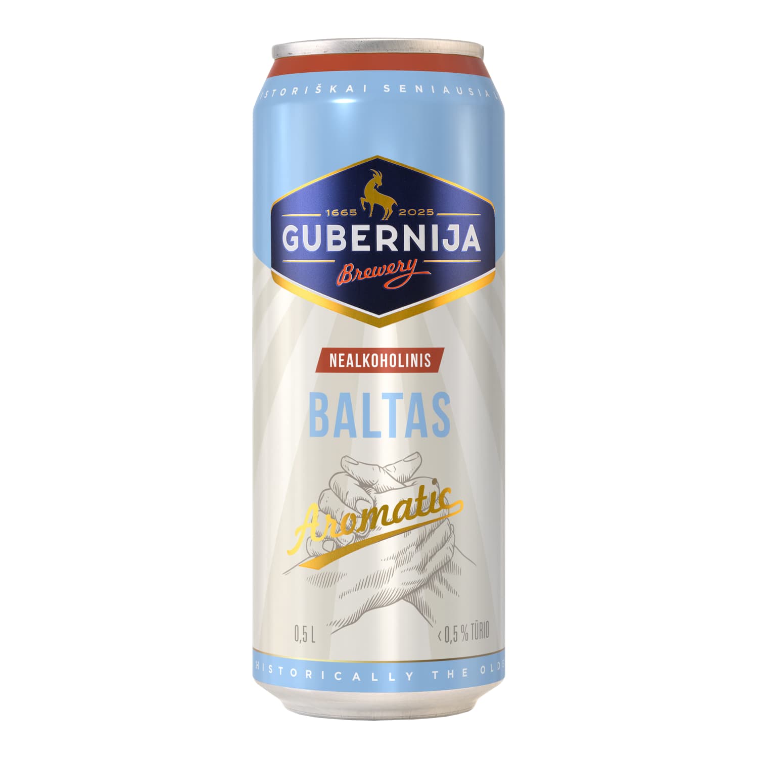 Nealk. aromat. alus GUBERNIJA BALTAS, 0,5 l