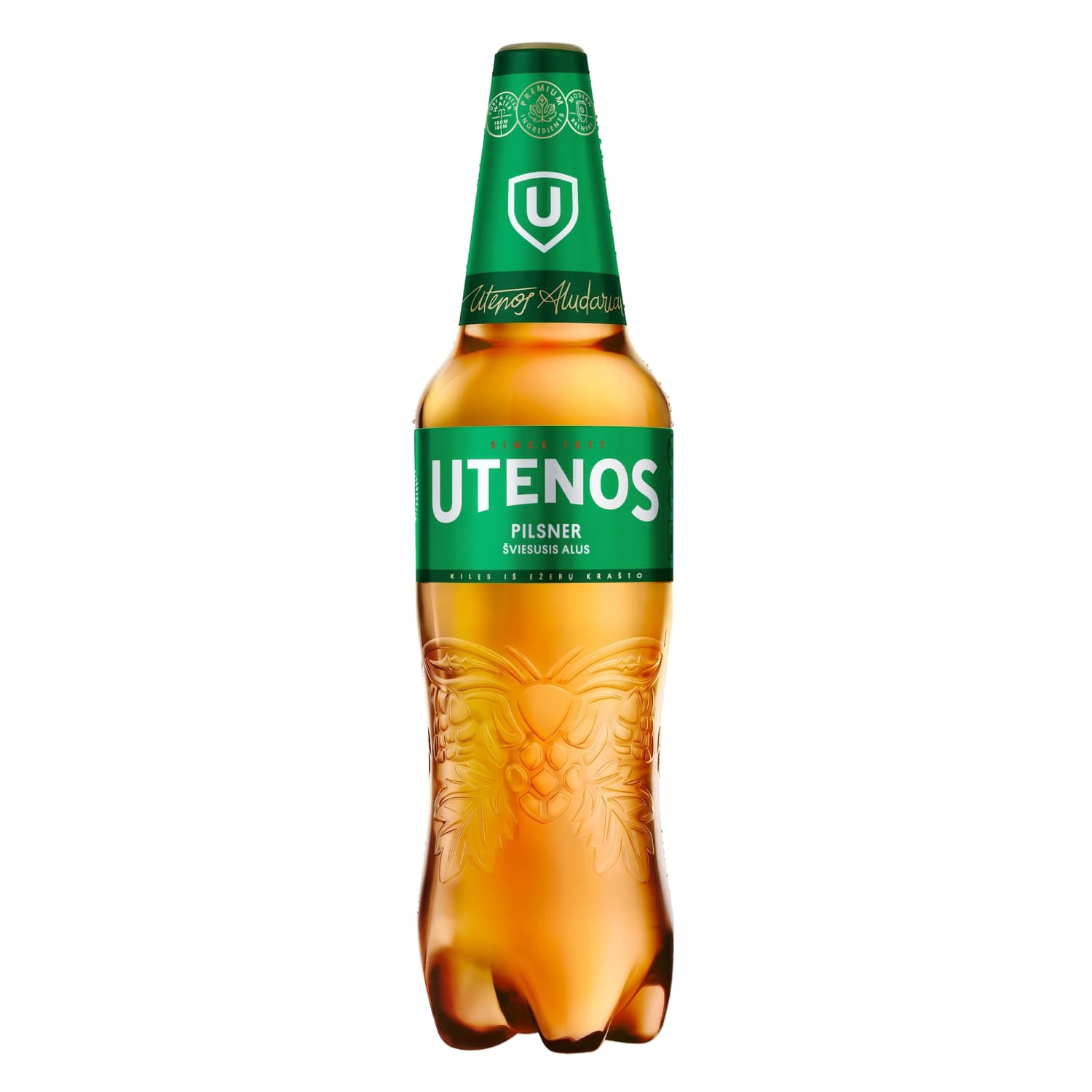 Alus UTENOS PILSNER, 4,6 %, 1 l