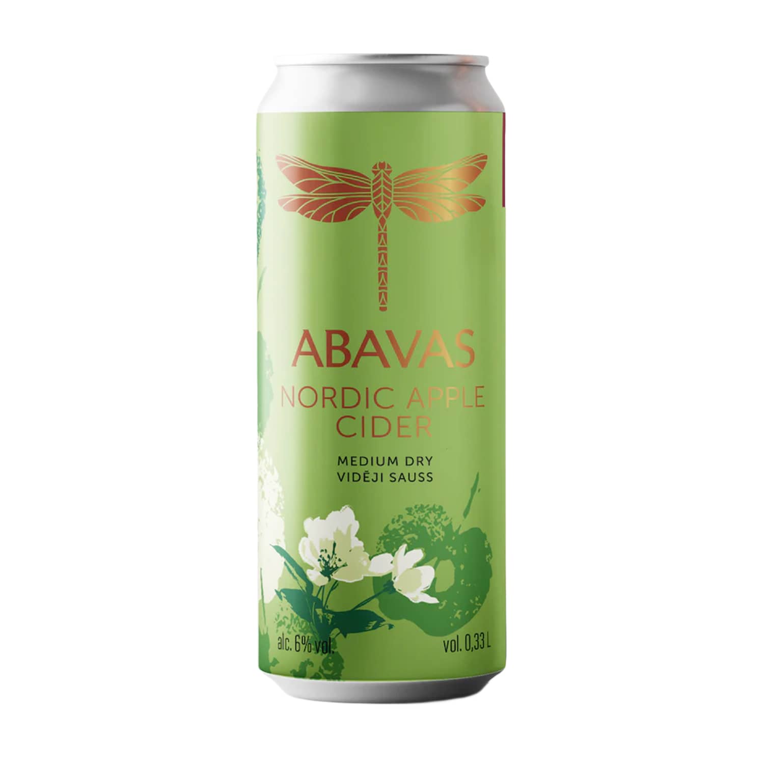 Sidrs Abavas Latvijas ābolu 6% 0,33l