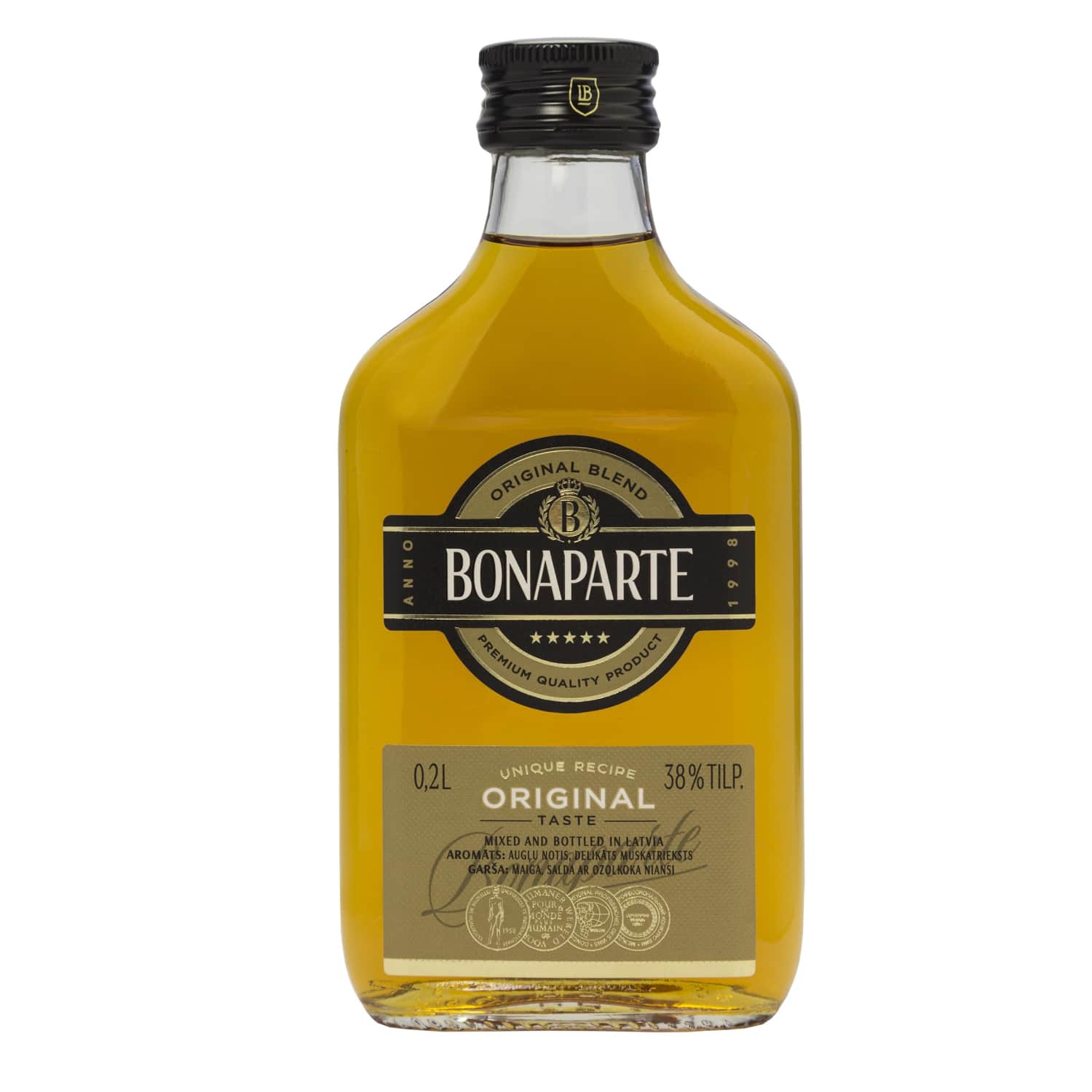 Stiprs alkoholis. dzēriens Bonaparte 38% 0,2l