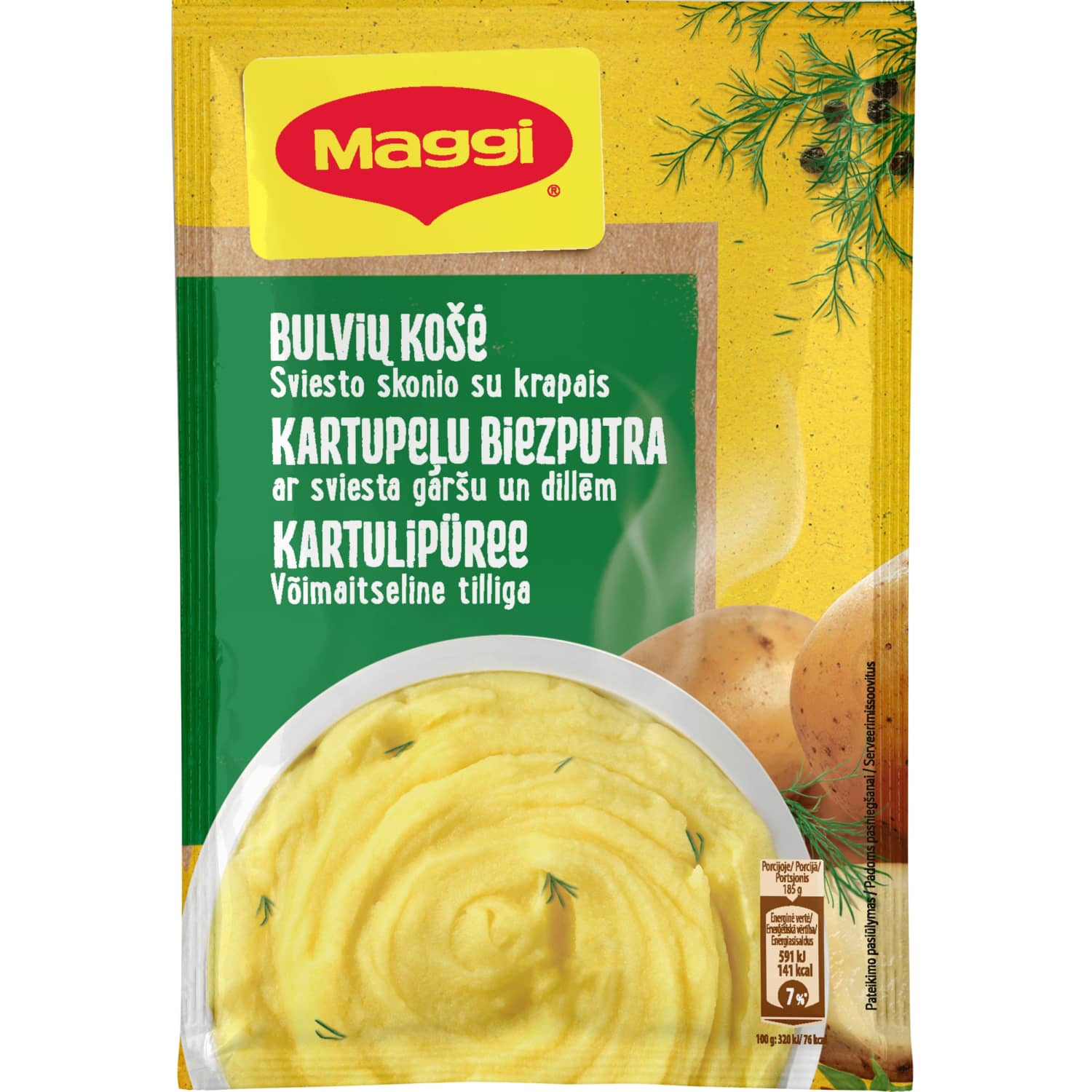 Kartup. biezputra Maggi ar sviestu ā. p. 35g