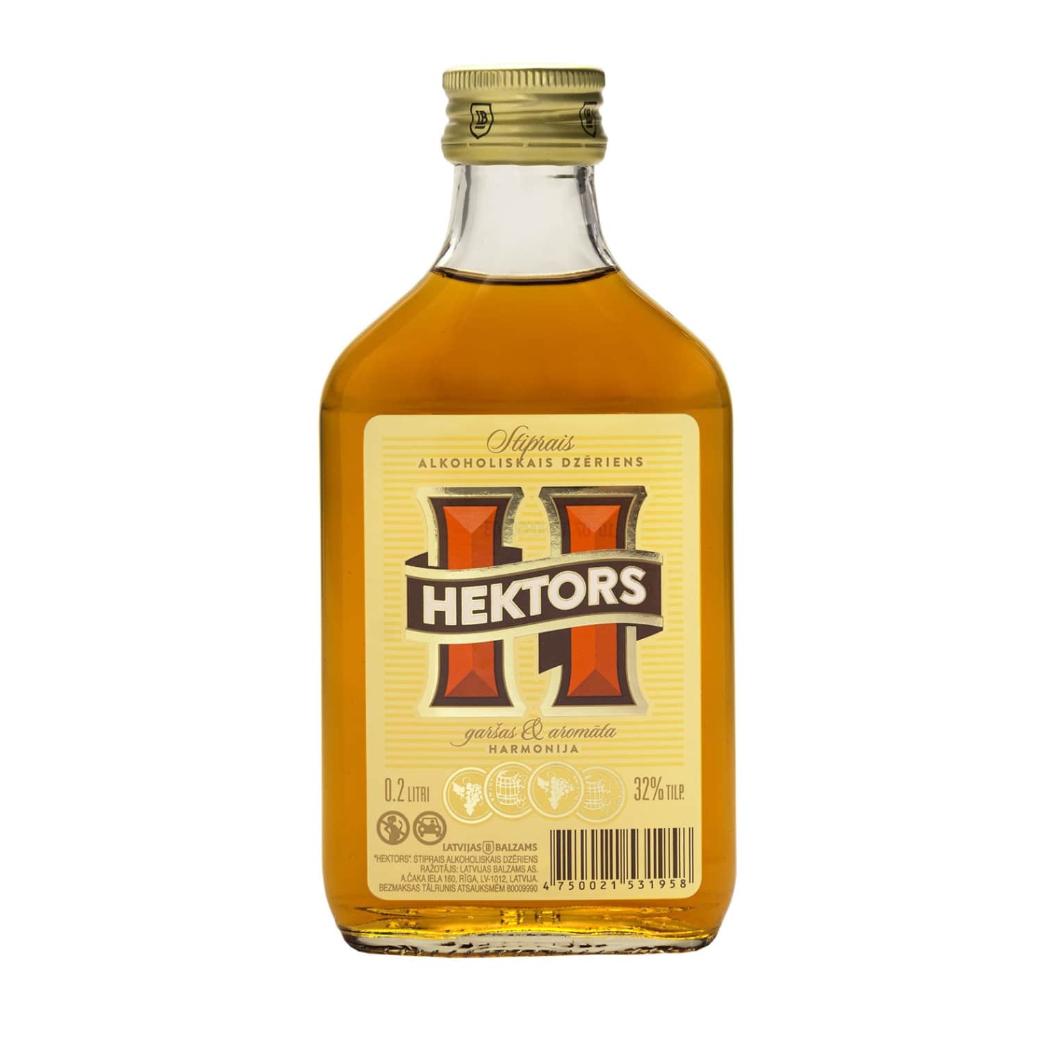 Stiprs alkoholisk. dzēriens Hektors 32% 0,2l