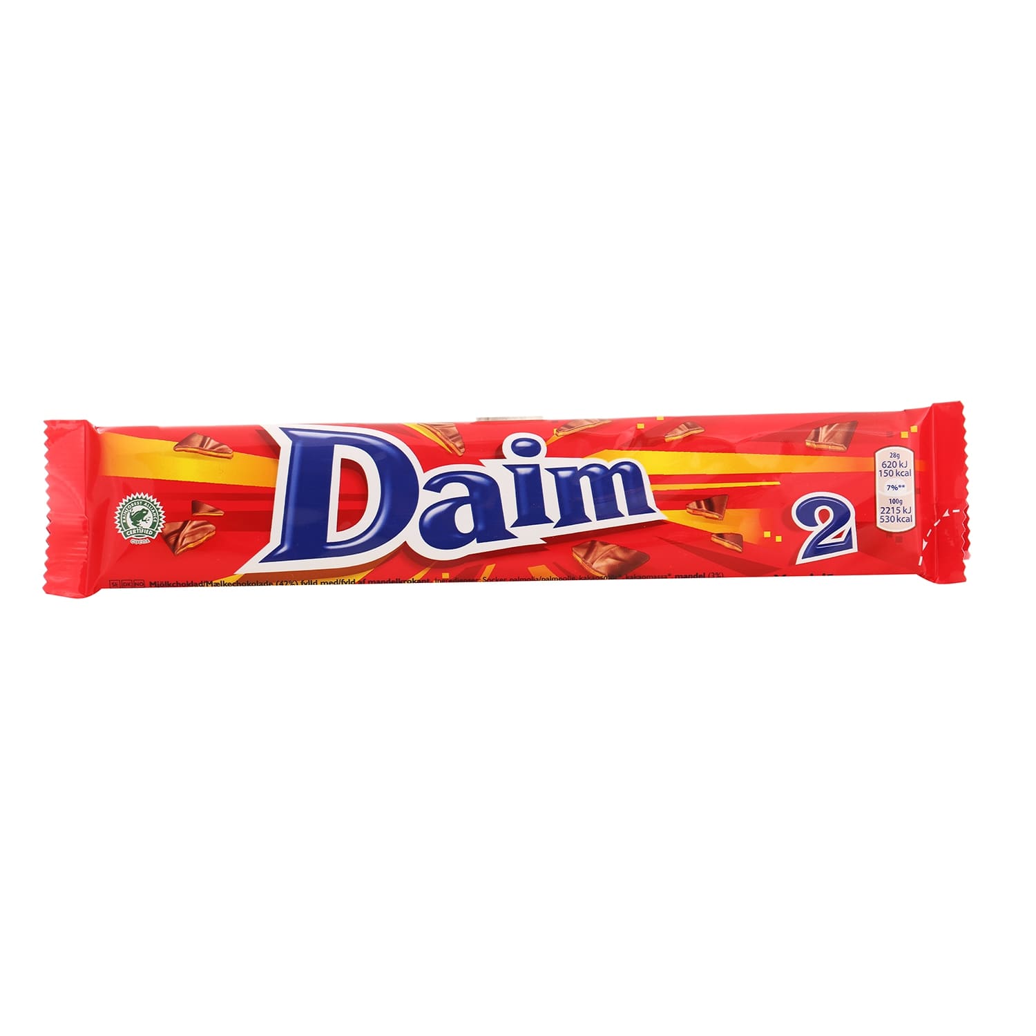 Šokoladinis batonėlis DAIM DOUBL, 56 g
