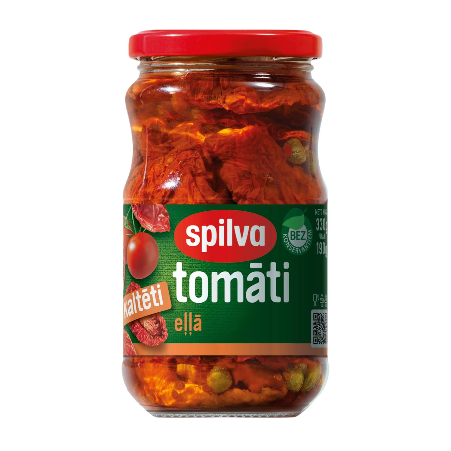 Tomāti Spilva kaltēti 330g/190g
