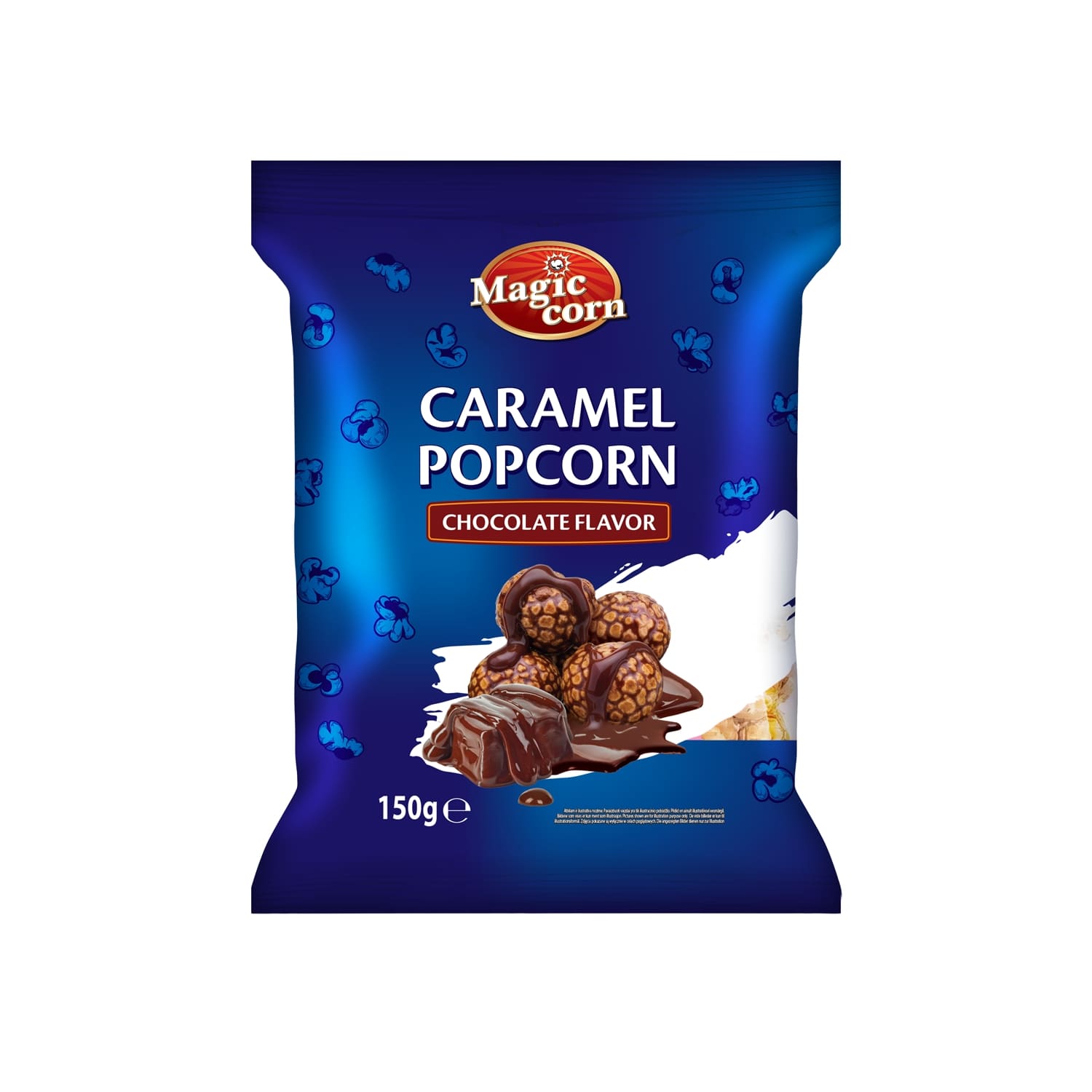 Karamel. popkorns Magic Corn ar šok. g. 150g
