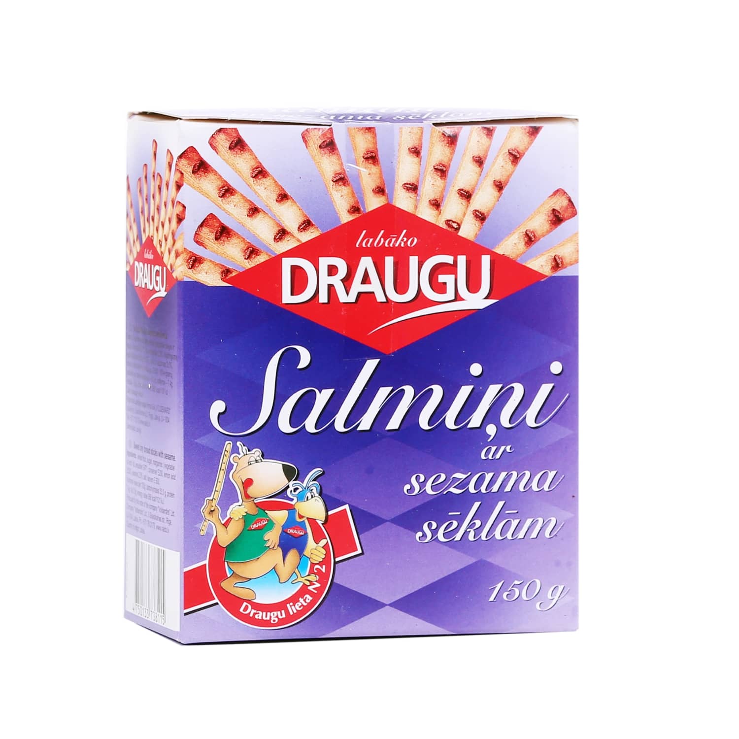 Salmiņi Draugu ar sezama sēklām 150g