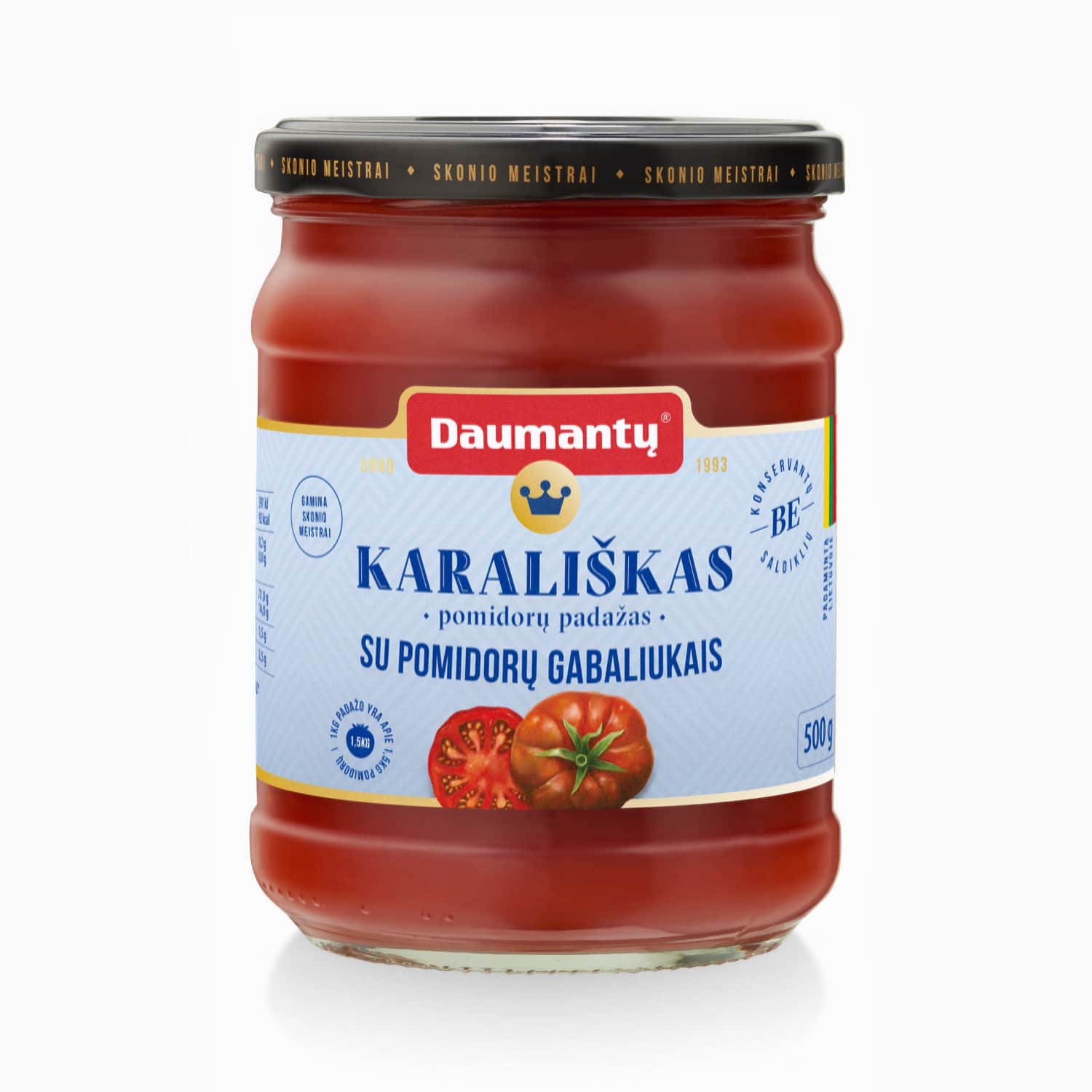 Pomid.padažas KARALIŠKAS su pomidorų gab.500g