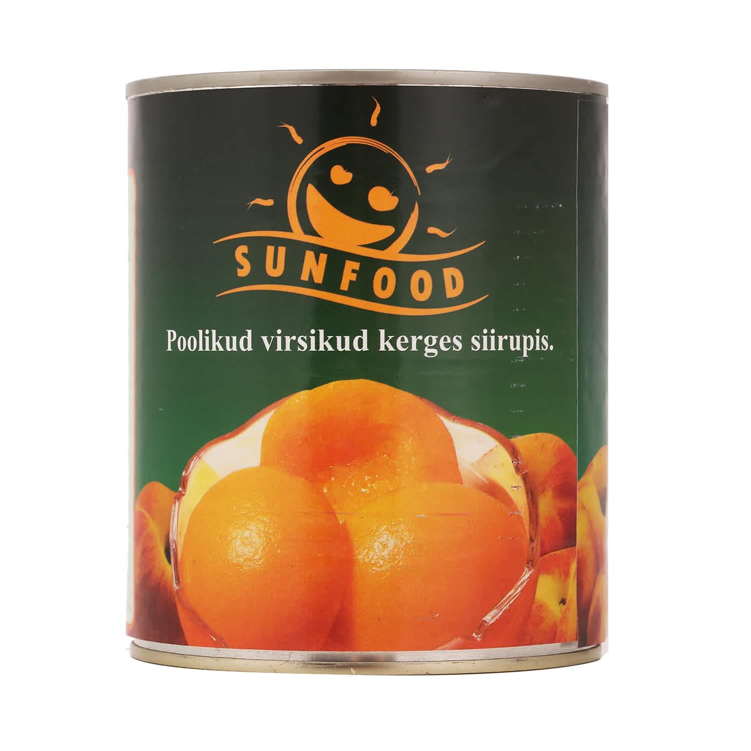Virsikud poolikud Sunfood 820g/470g