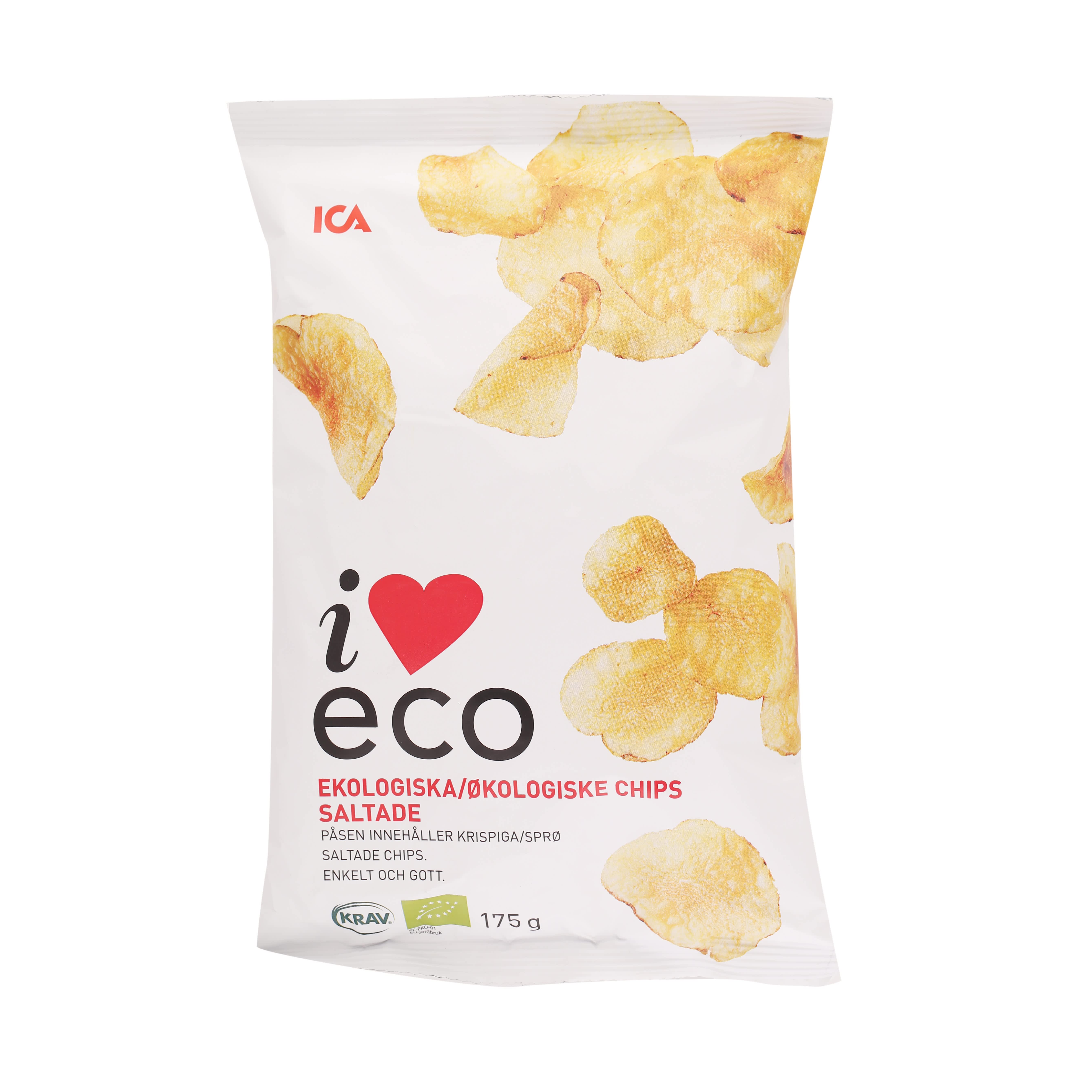 Čipsi I Love Eco sālīti 175g