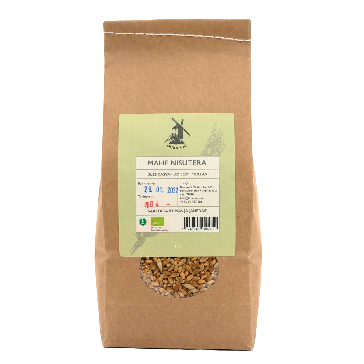 Mahe nisuterad Koksvere 1kg