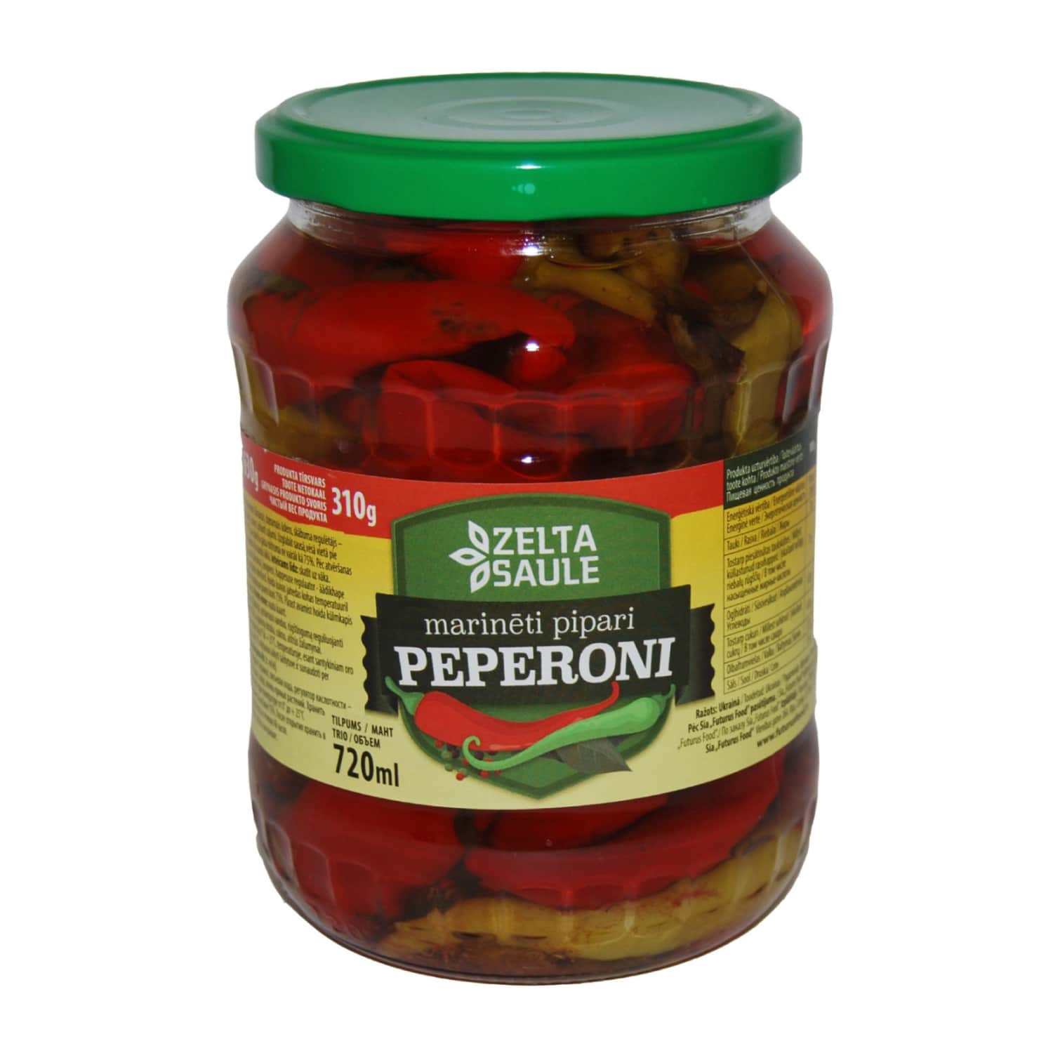Pipari Zelta Saule peper. marinēti 630g/310g