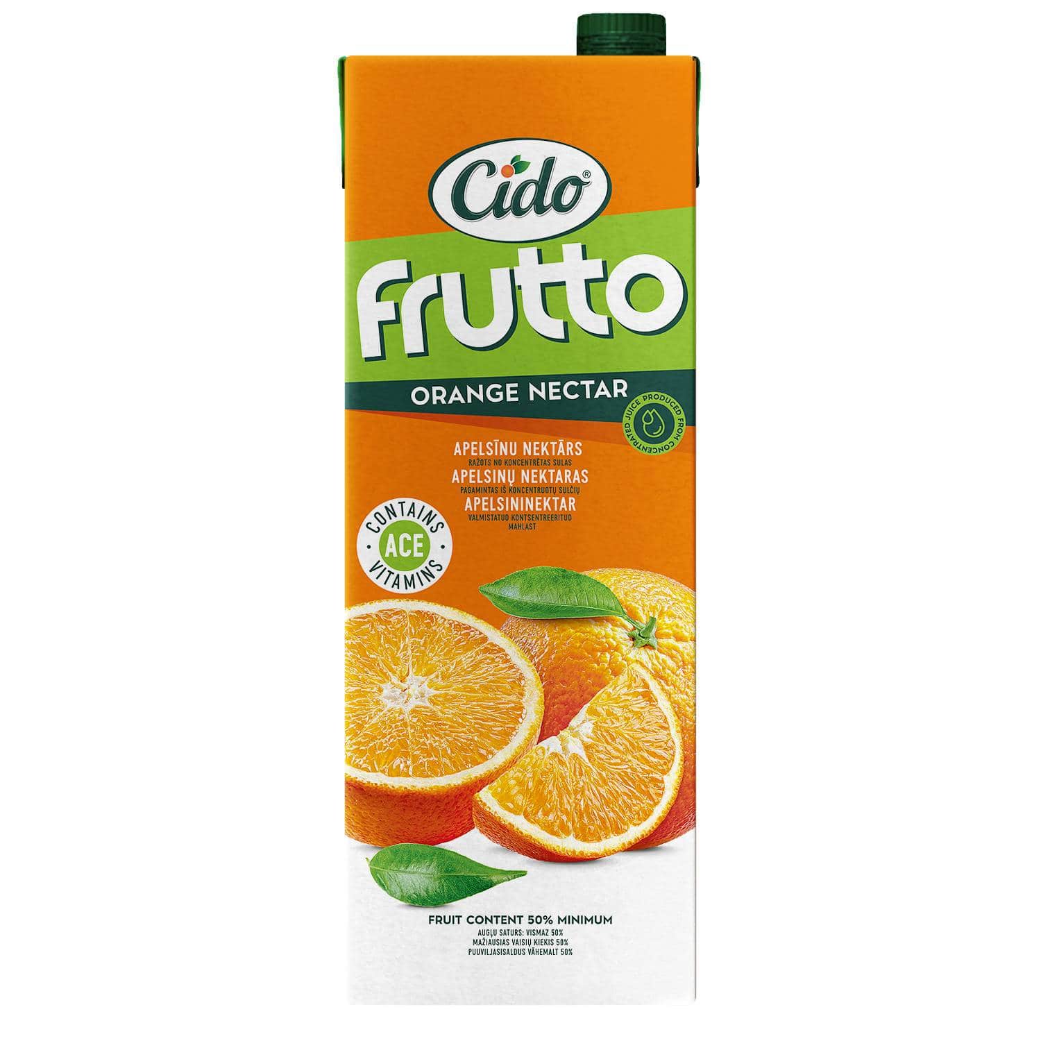 Apelsinų nektaras CIDO FRUTTO, 1,5 l