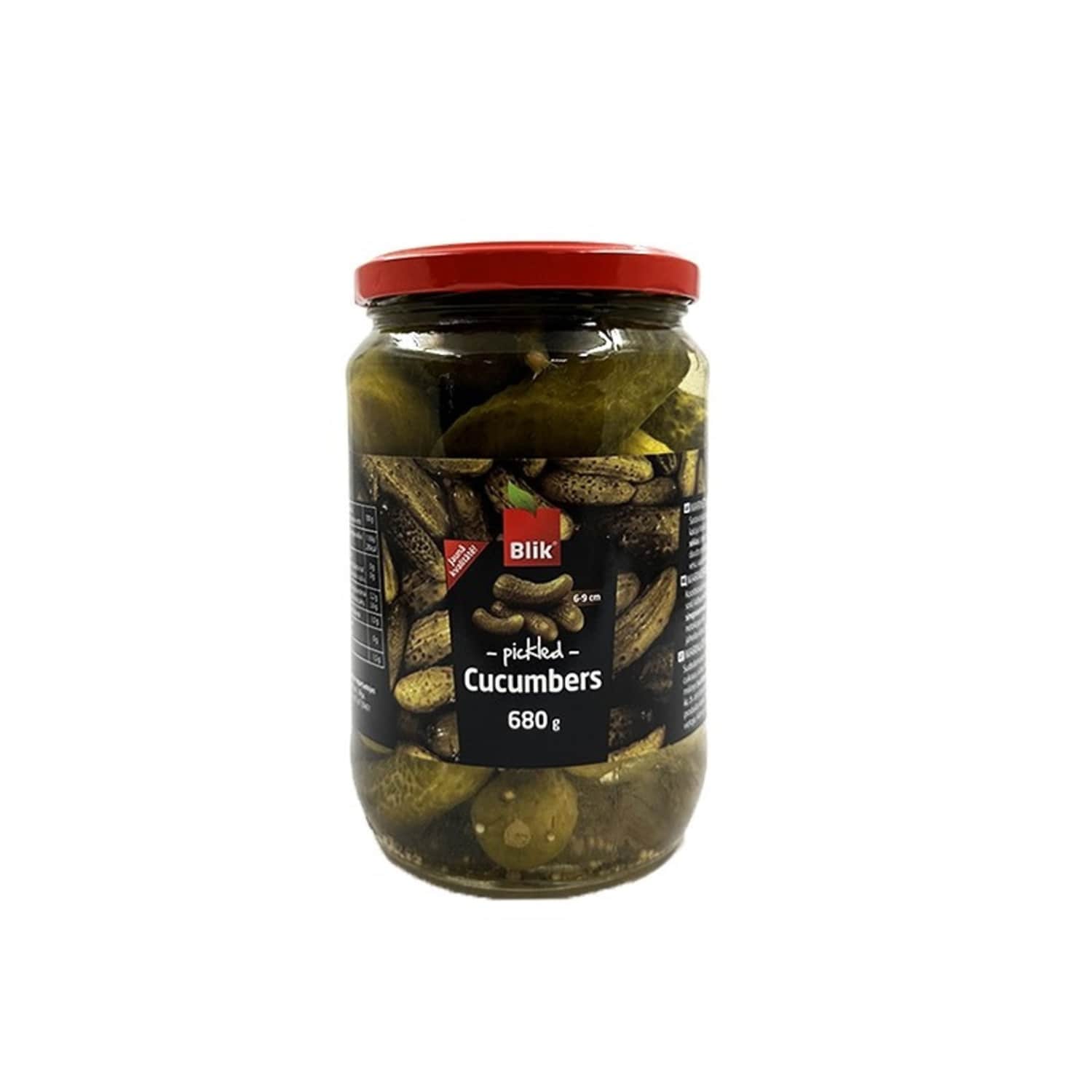 Marinēti gurķi Blik 680g/360g