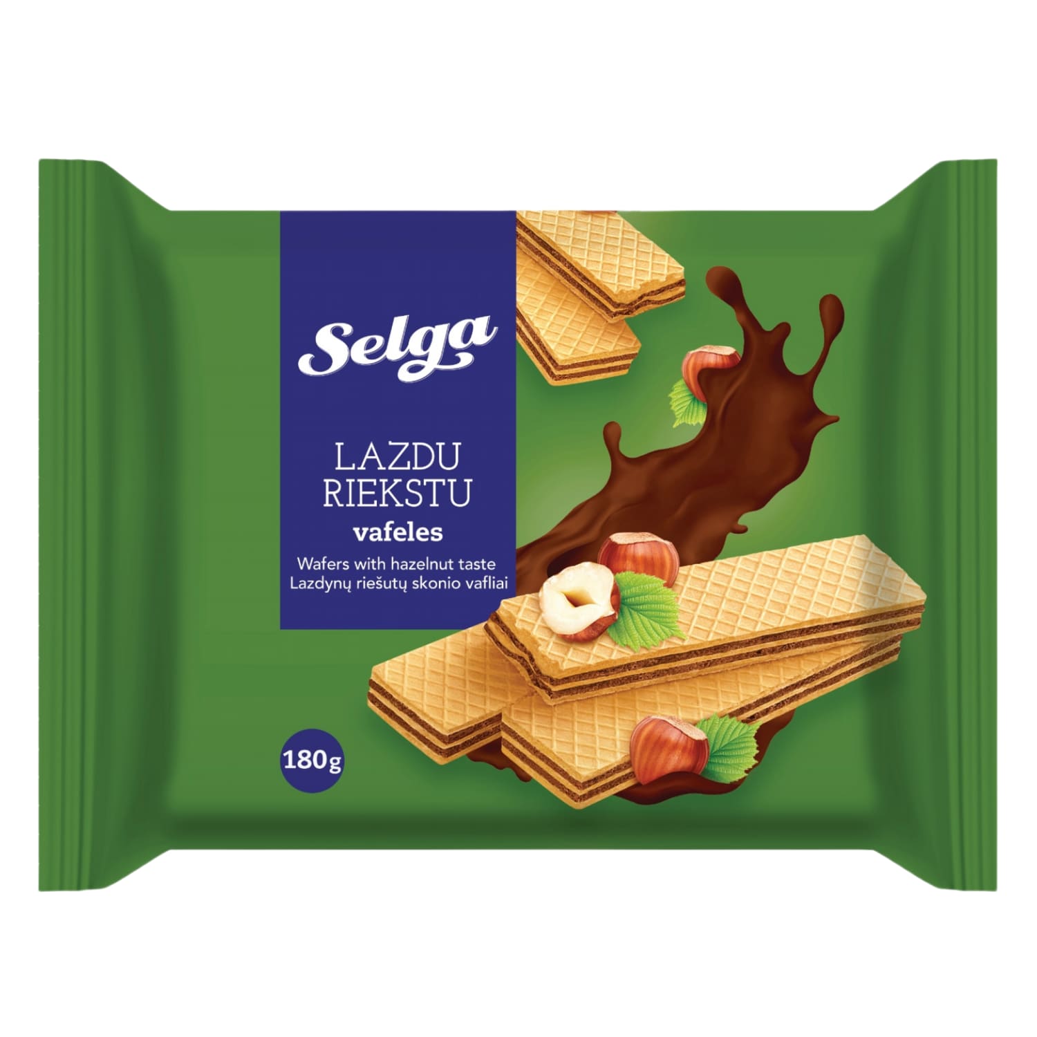 Riešutiniai vafliai SELGA, 180 g