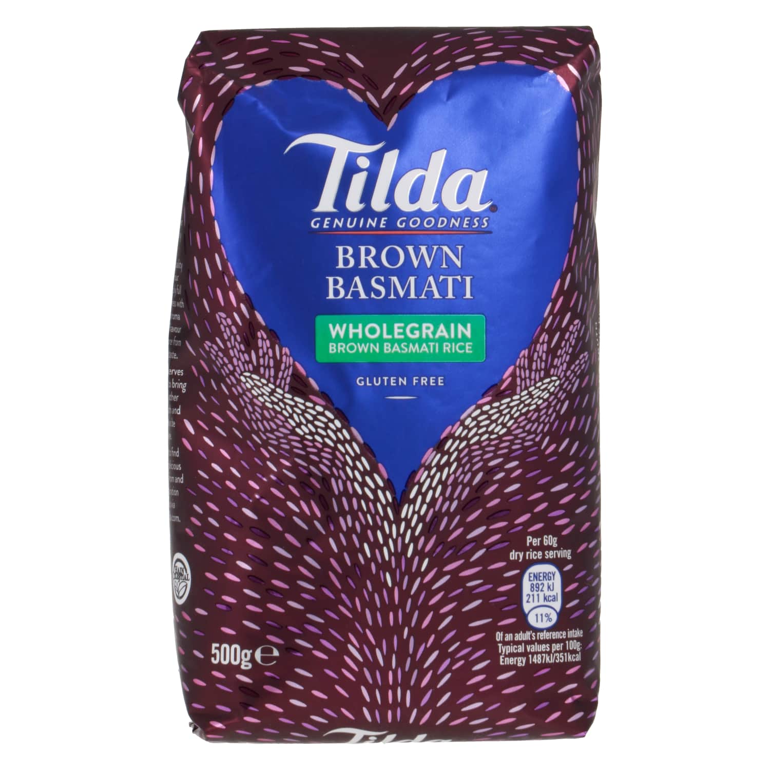Rīsi Tilda pilngraudu brūnie 500g