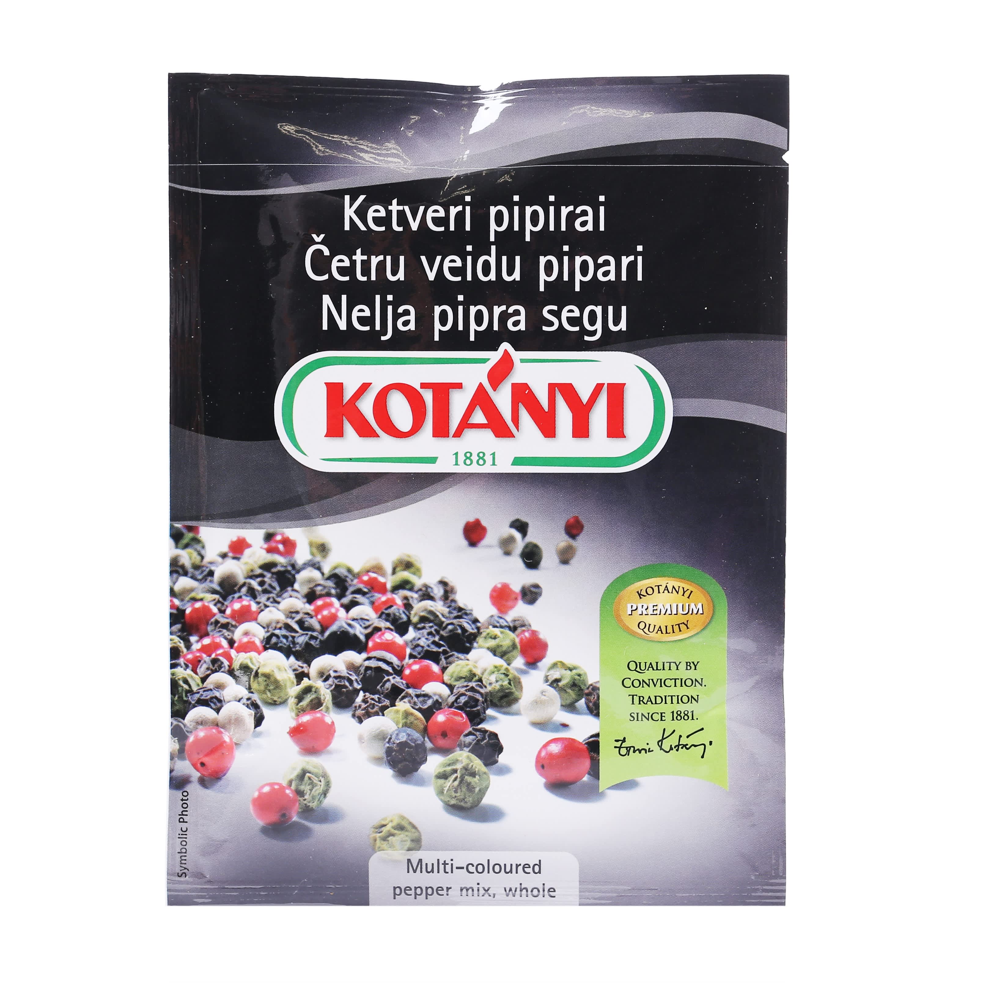 Četru veidu pipari Kotanyi graudu 16g