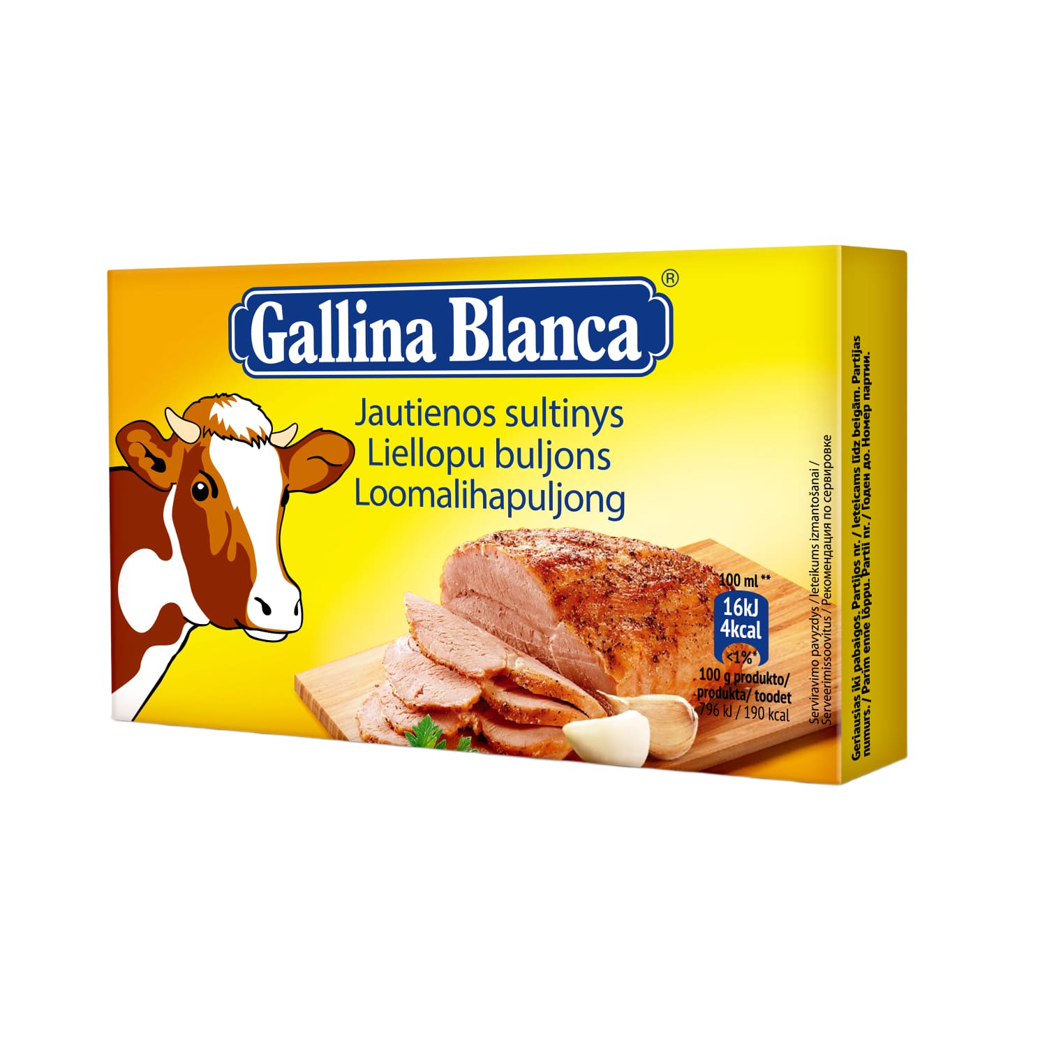 Jautienos sultinys GALLINA BLANCA, 8 vnt 80 g