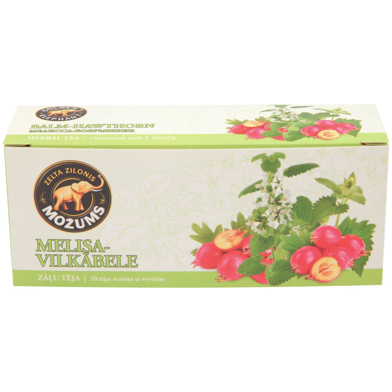 Augļu tēja Možums melisa, vilkābele 20x1,5g