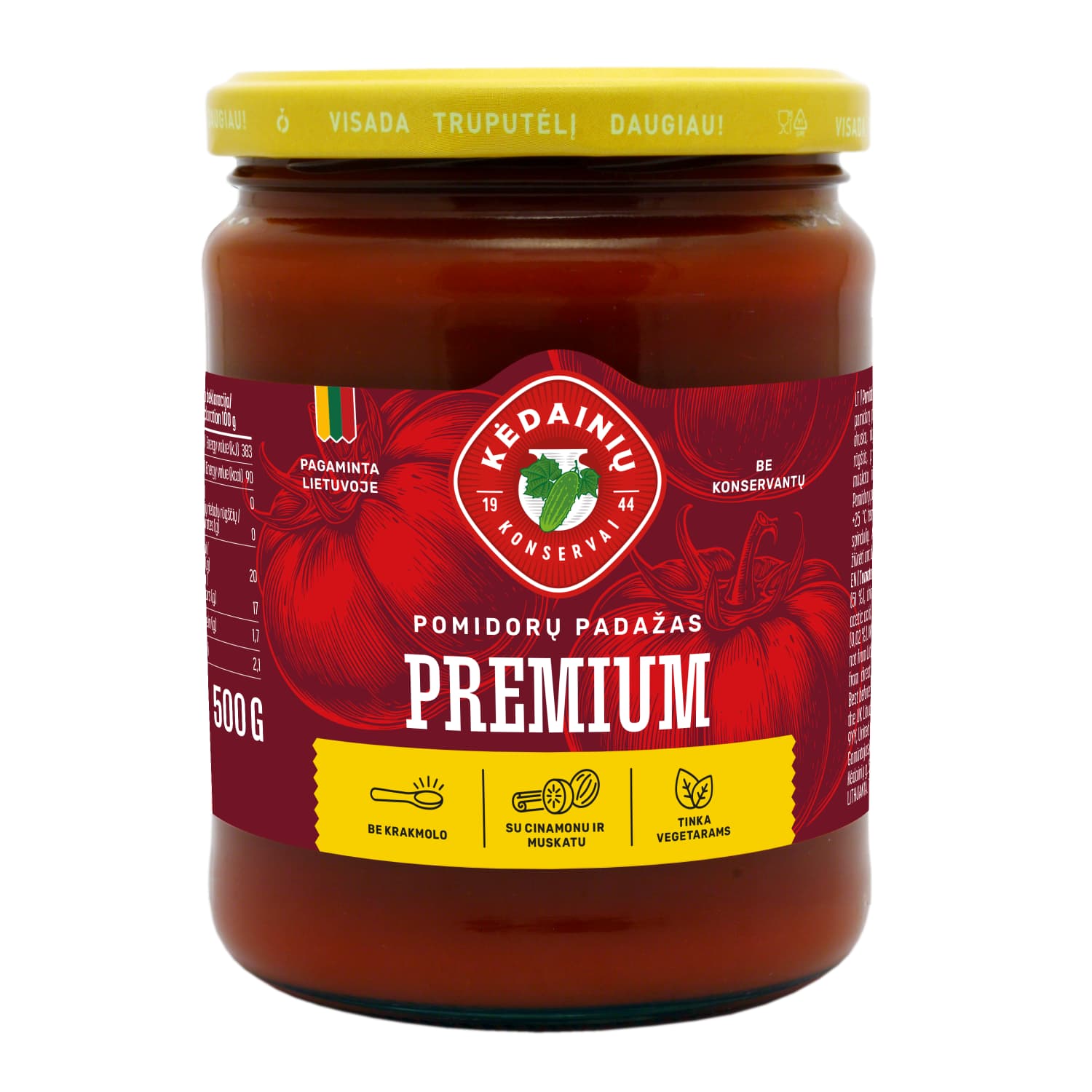 Pom. padažas KĖDAINIŲ KONSERVAI PREMIUM, 500g