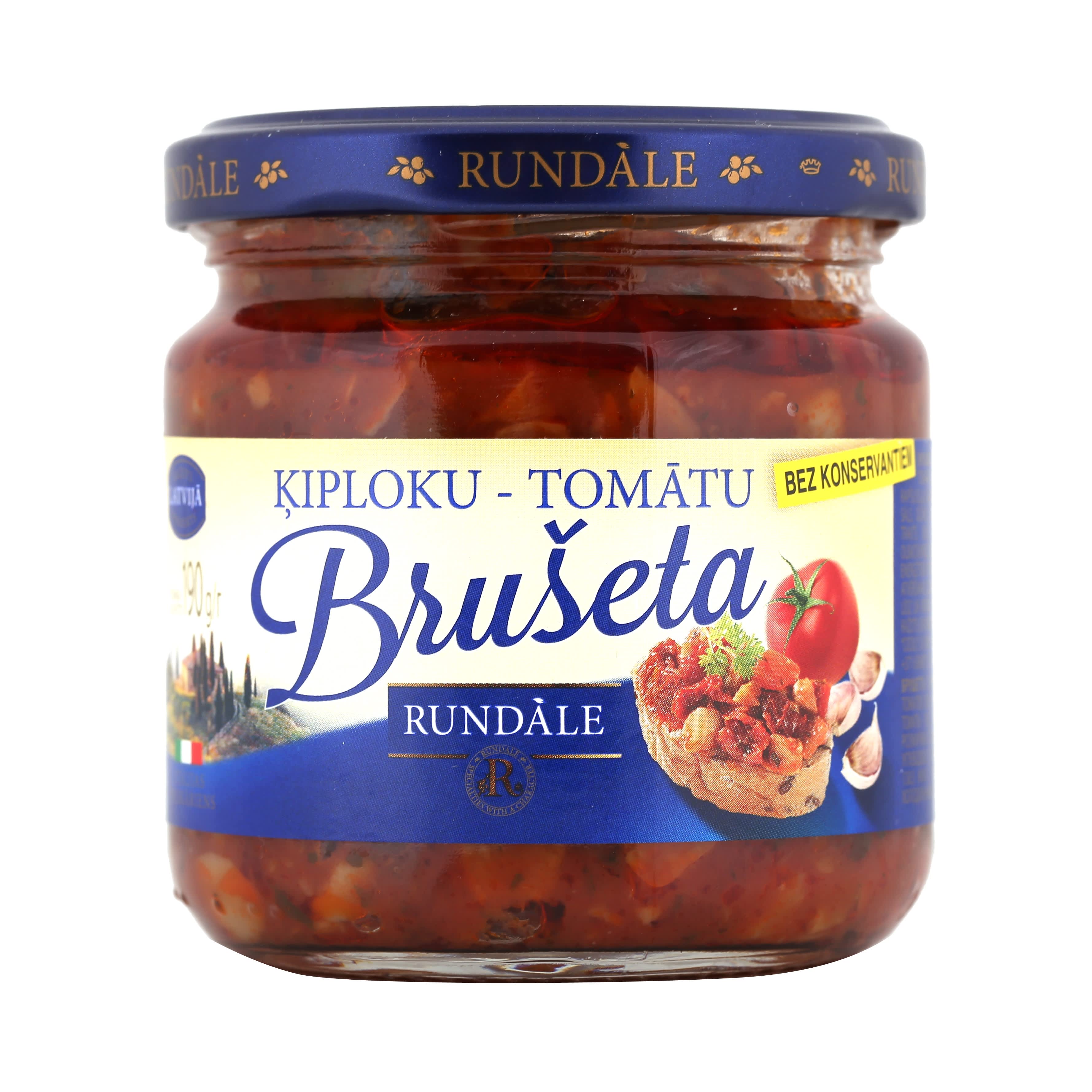 Brušeta Rundāle ķiploku un tomātu 190g