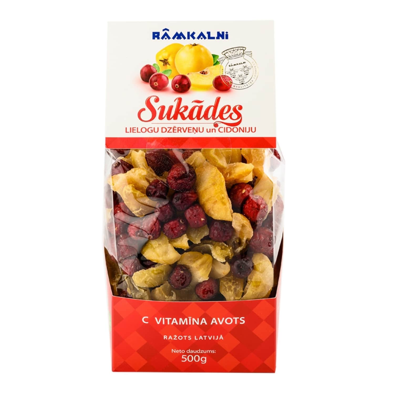 Sukādes Rāmkalni dzērveņu - cidoniju 500g