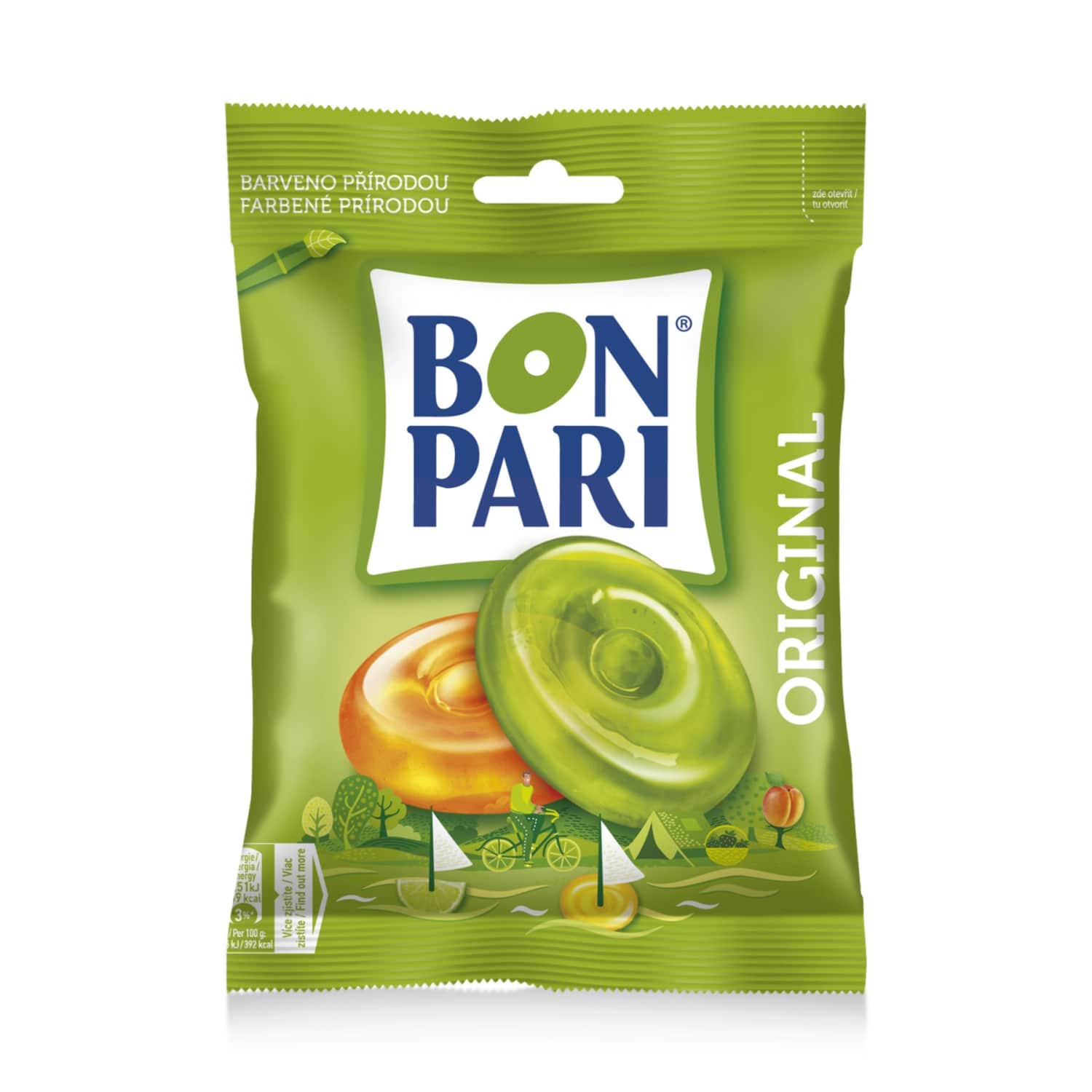 Ledenes Bon Pari Original ar augļu garšu 90g