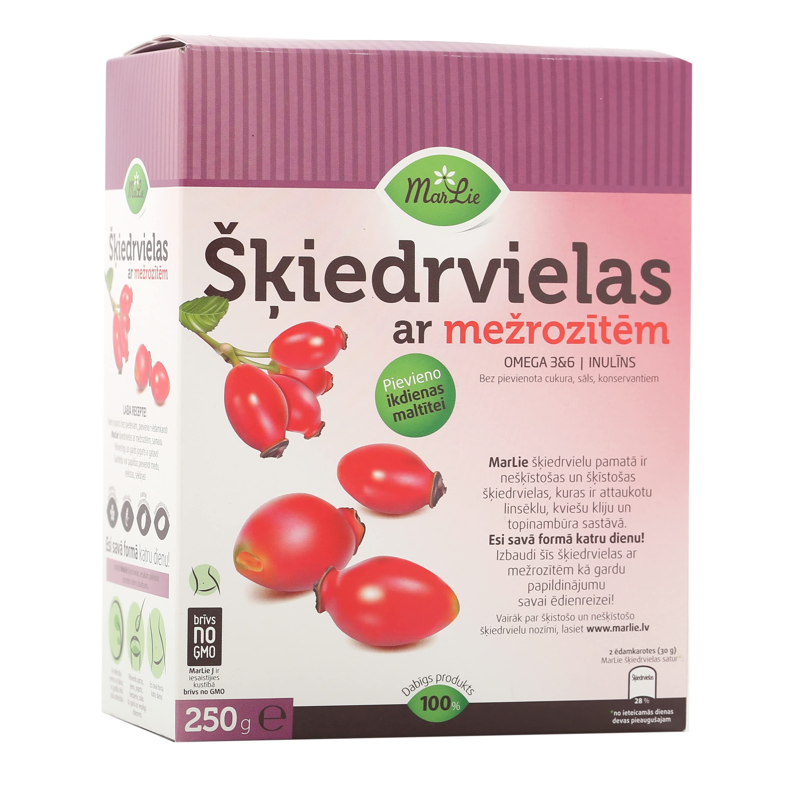 Šķiedrvielas Marlie ar mežrozīti 250g