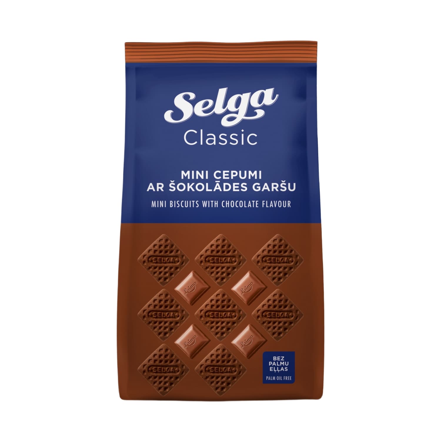 Šokolado skonio sausainiai SELGA MINI, 250 g