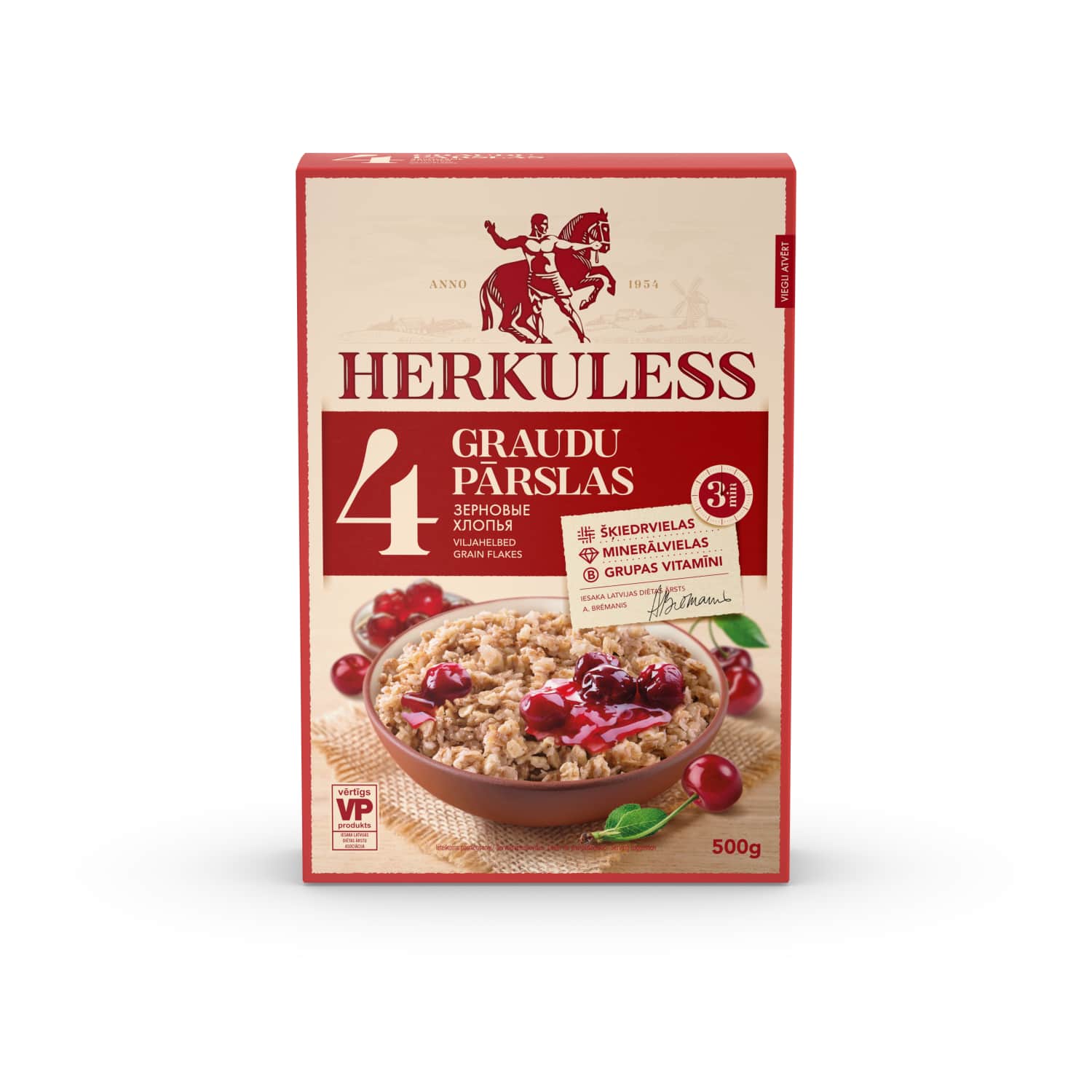 Pārslas Herkuless 4 graudu 500g