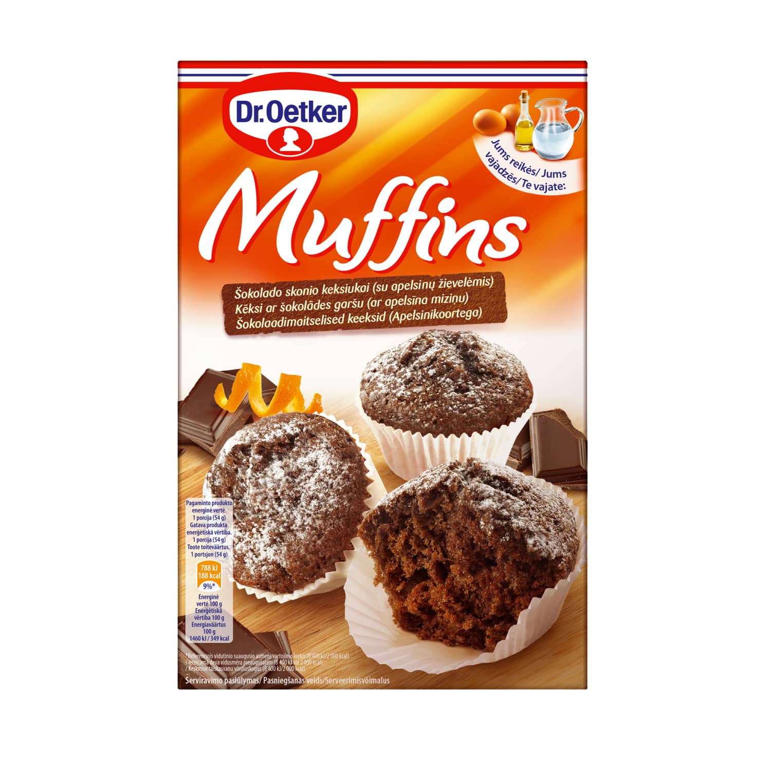 Kēksi Dr. Oetker ar šokolādes garšu 335g