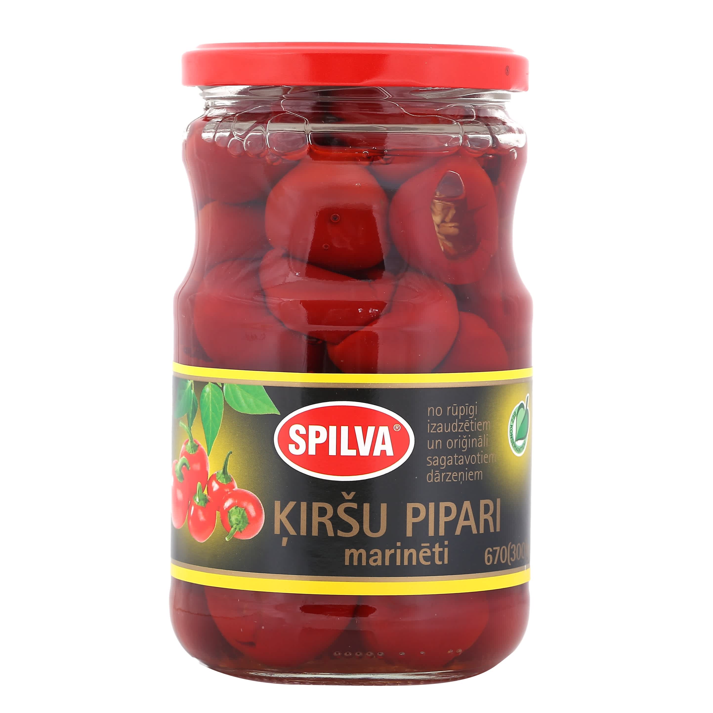 Marinēti kiršu pipari 670g/300g