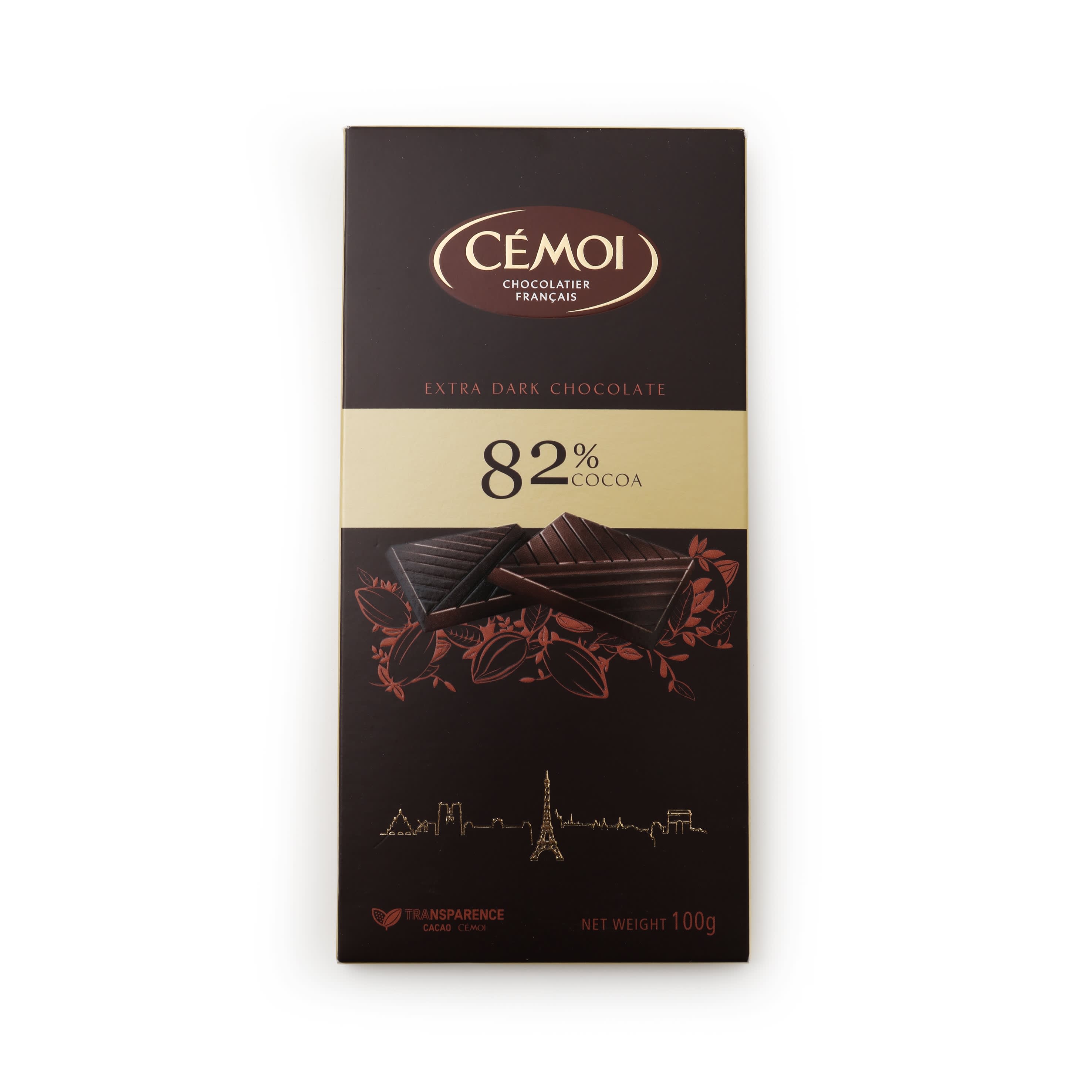 Rūgtā šokolāde Cemoi 82% 100g