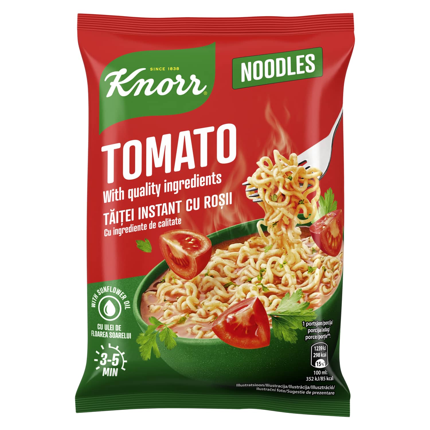 Kiirnuudlid tomatimaitselise Knorr 61g