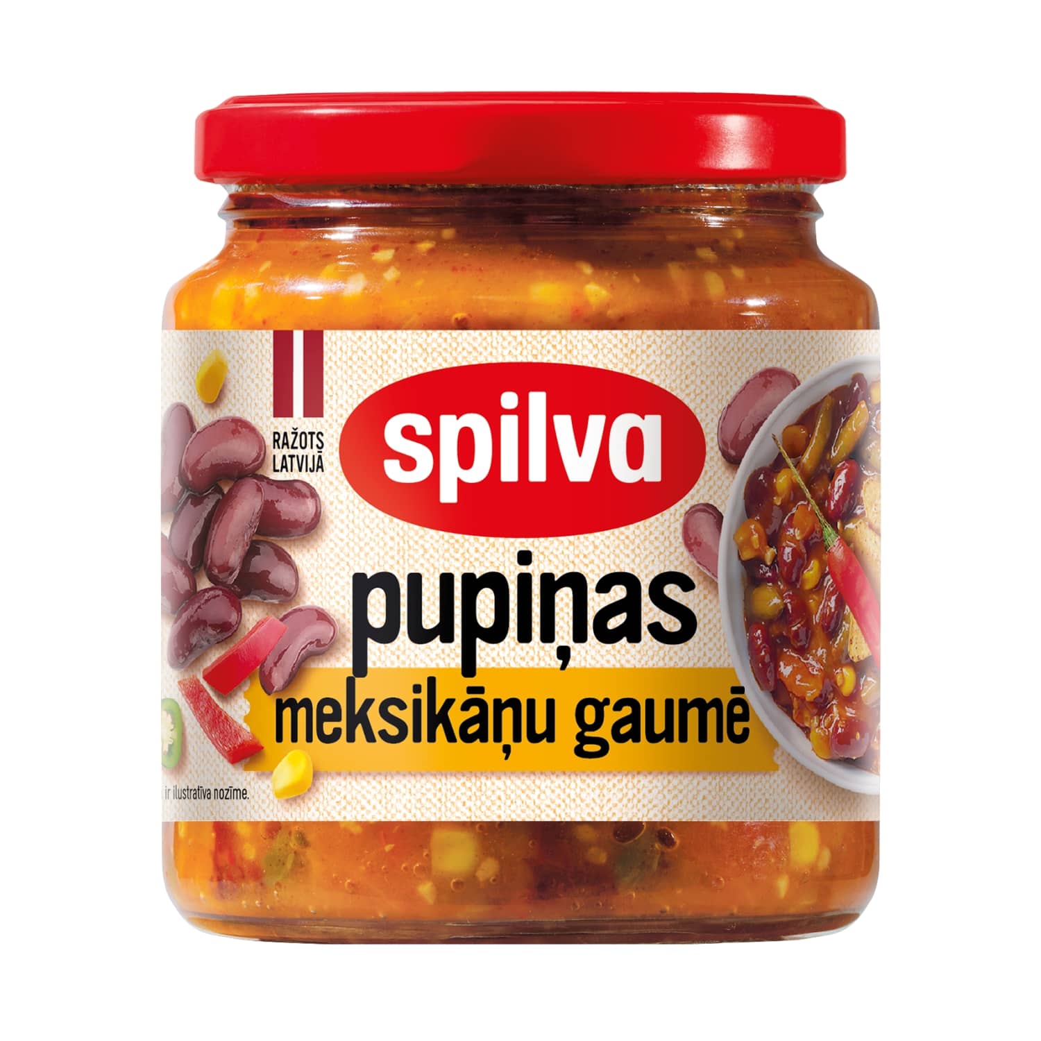 Pupiņas Spilva meksikāņu gaumē 560g