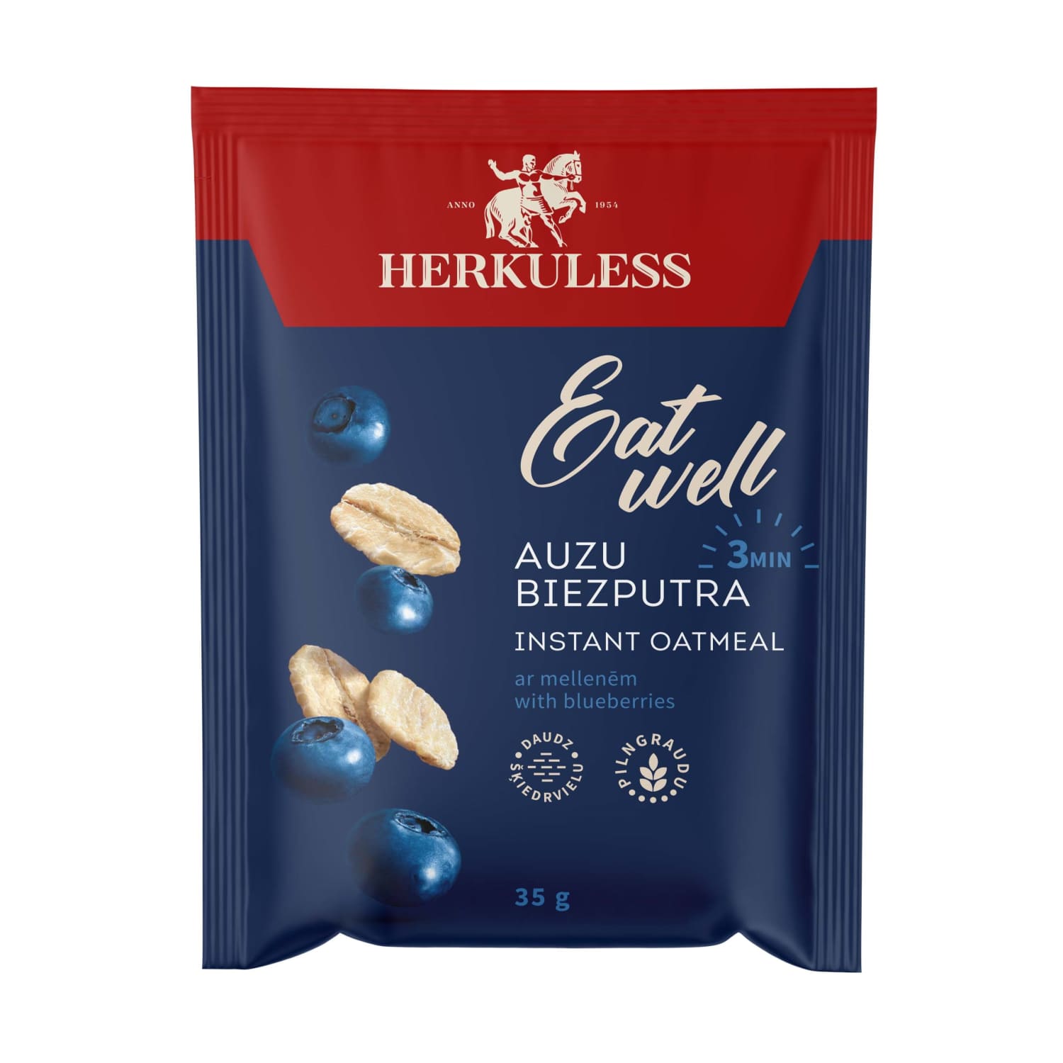 Auzu biezputra Herkuless ar mellenēm 35g
