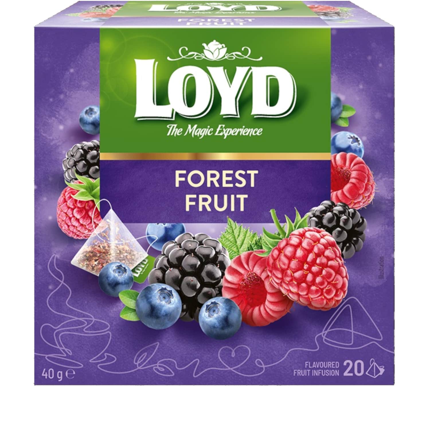 Miško uogų vaisinė arbata LOYD, 20 pak.